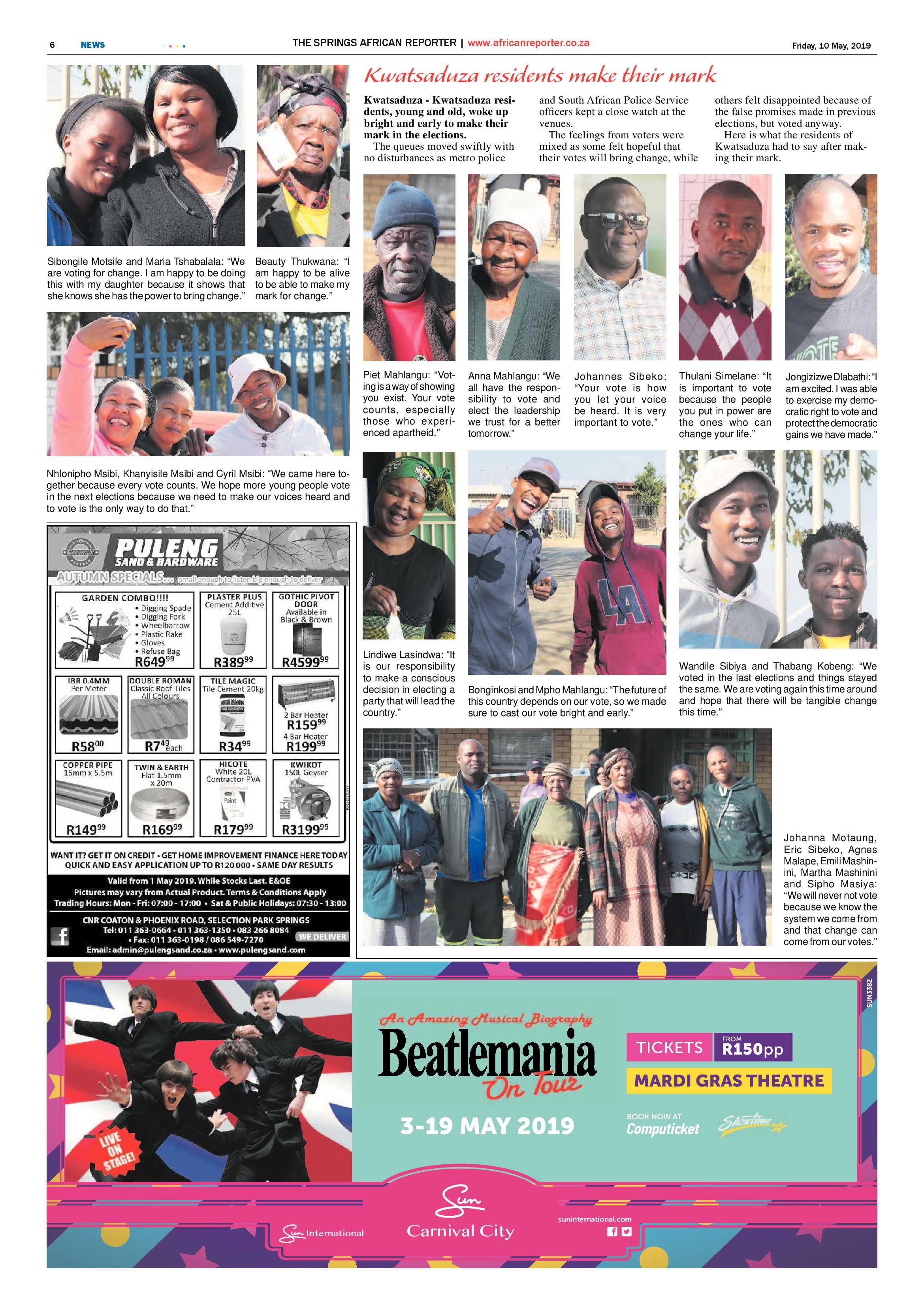 African Reporter 10 May 2019 page 6