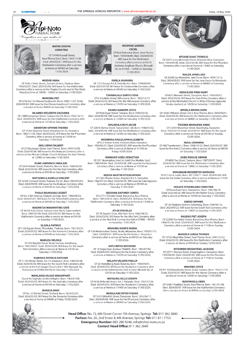 African Reporter 10 May 2024 page 10