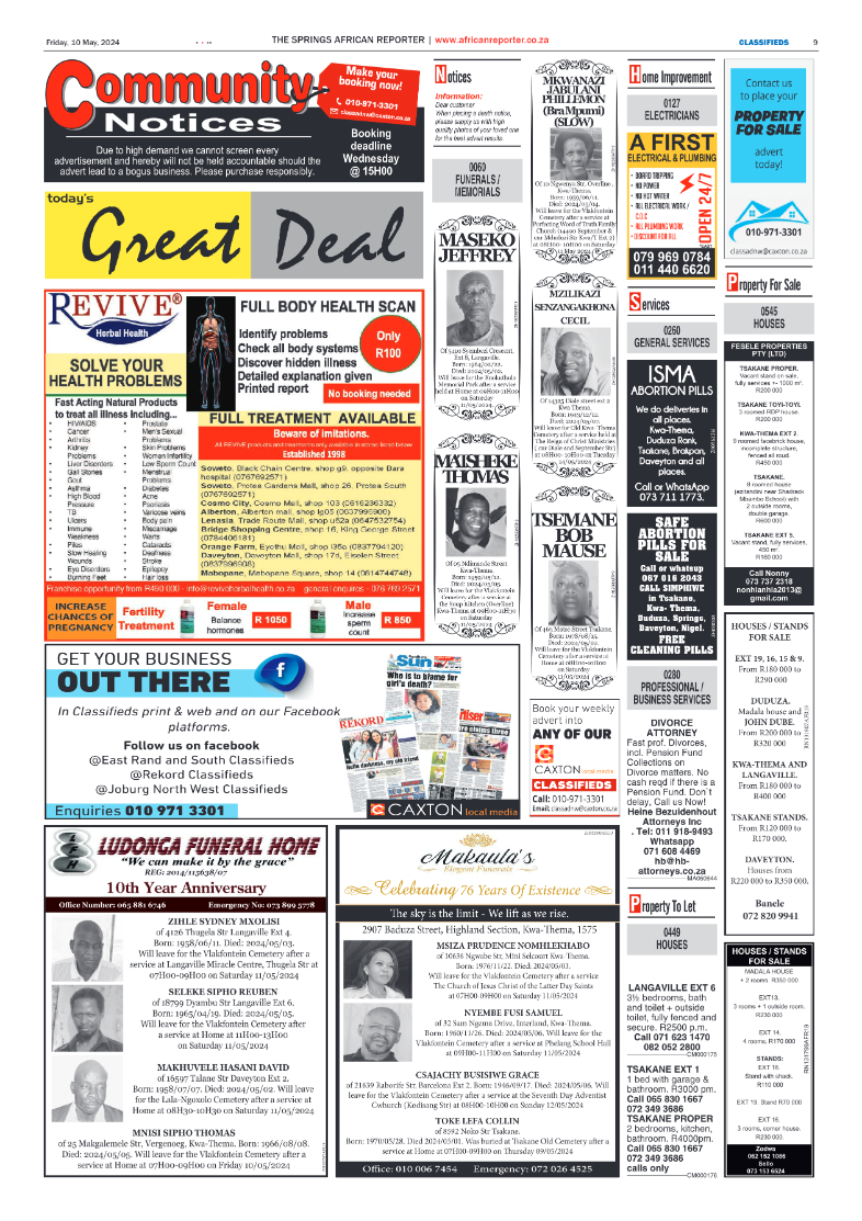 African Reporter 10 May 2024 page 9