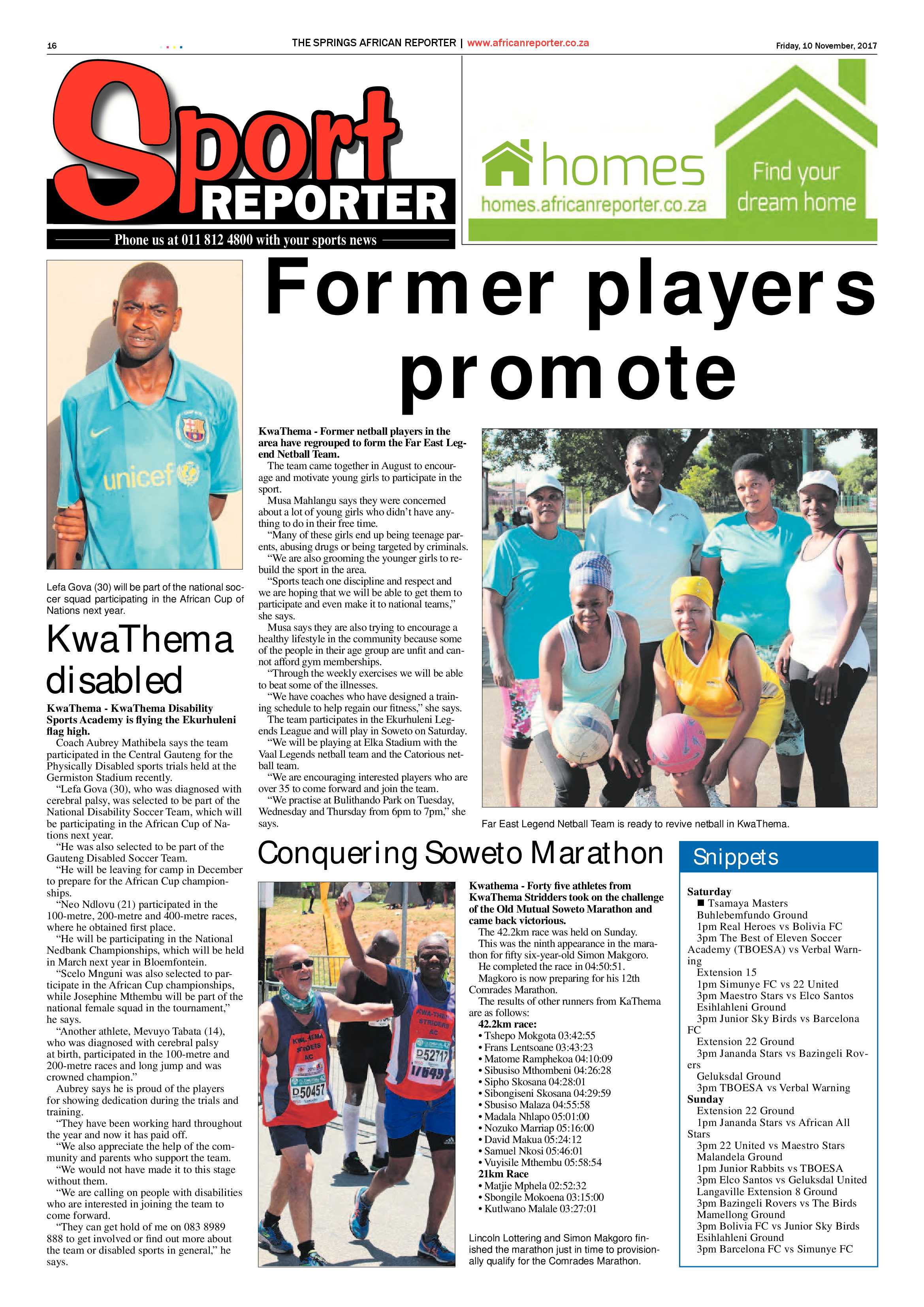 African Reporter 10 November 2017 page 16