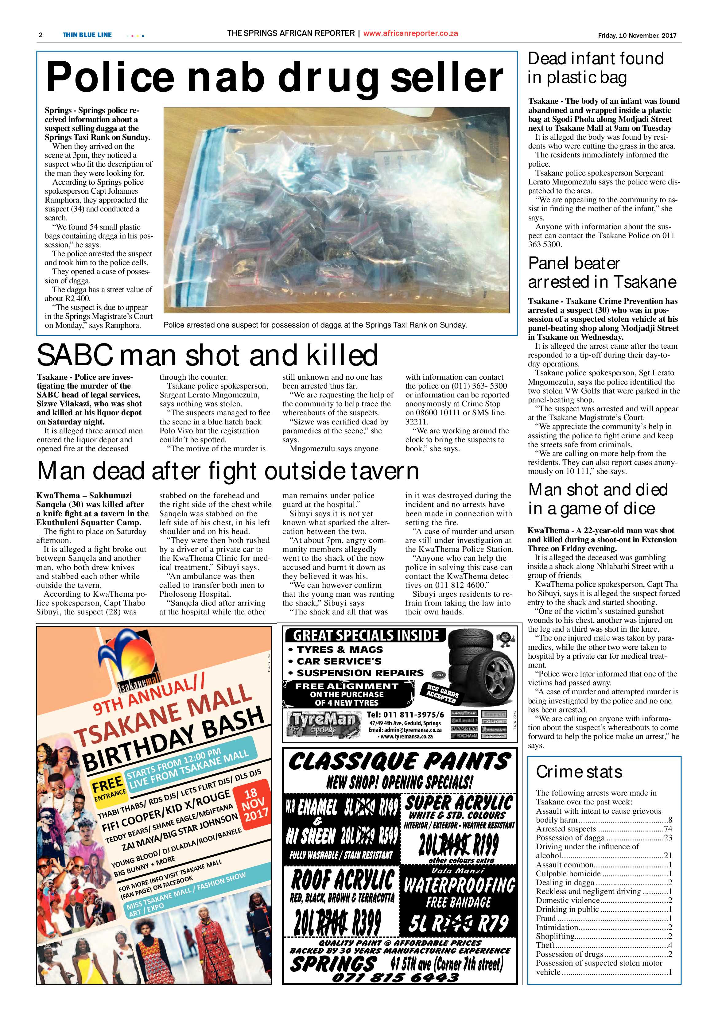 African Reporter 10 November 2017 page 2
