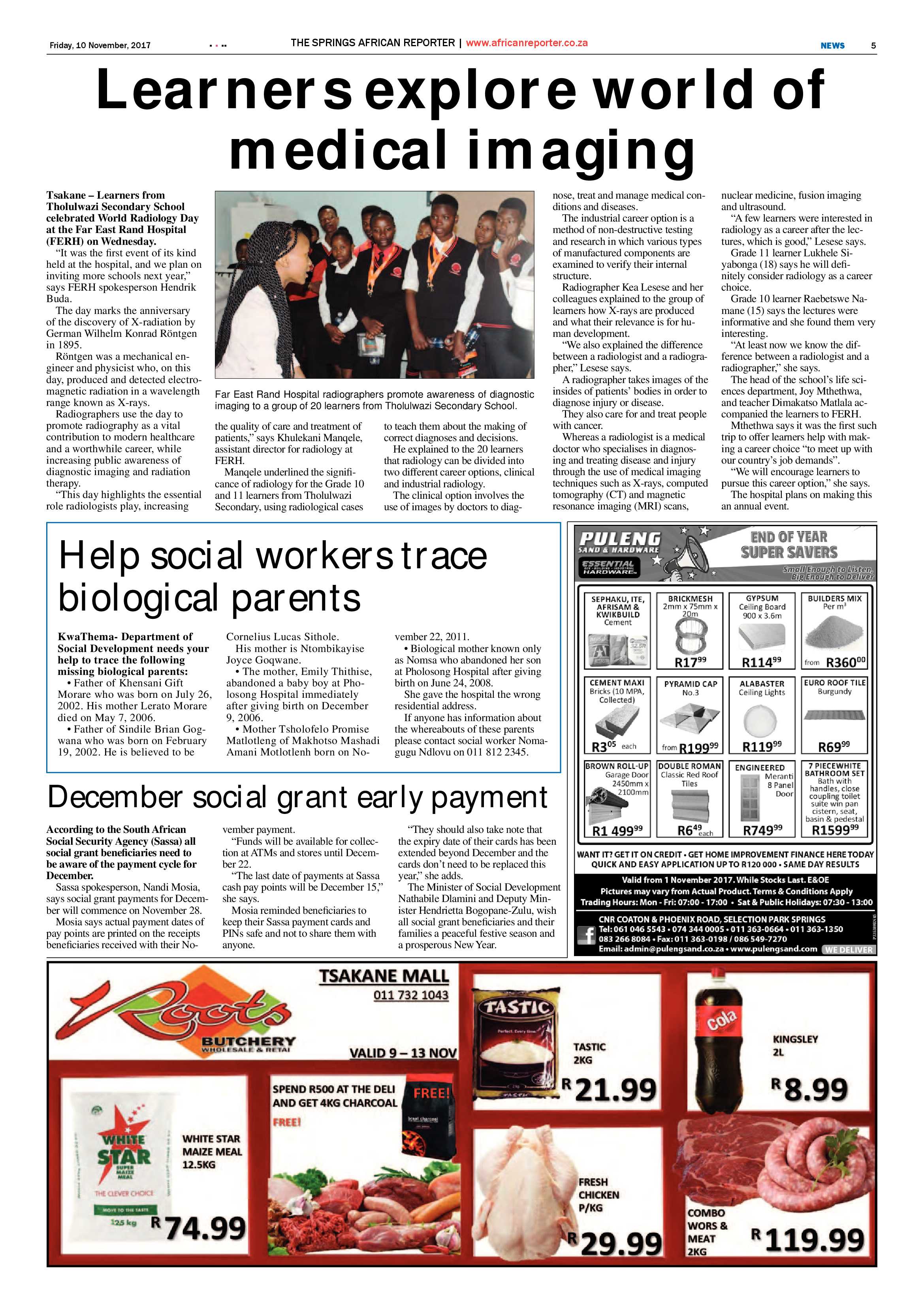 African Reporter 10 November 2017 page 5