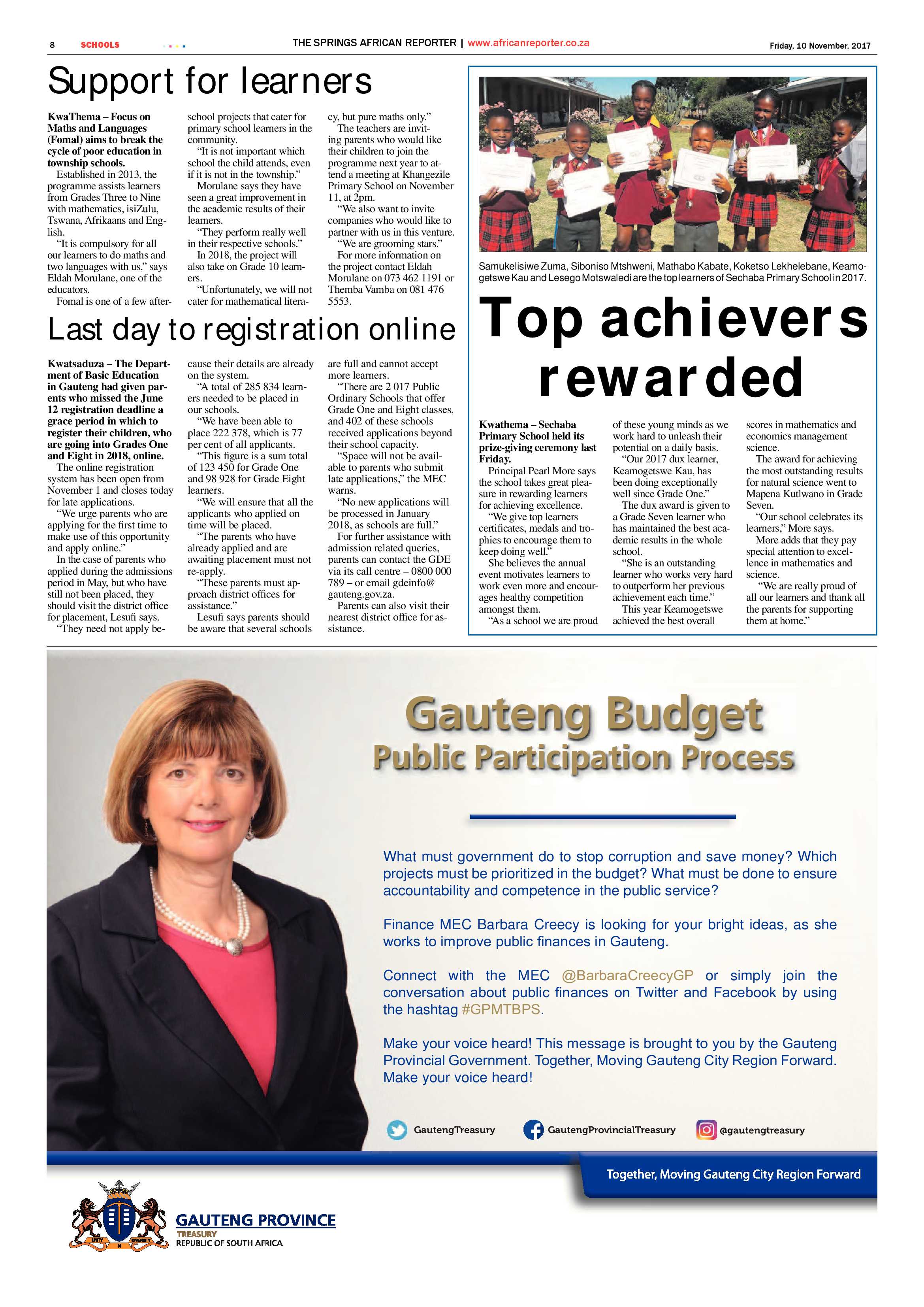 African Reporter 10 November 2017 page 8