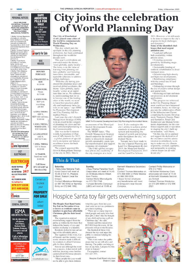 African Reporter 10 November 2023 page 10