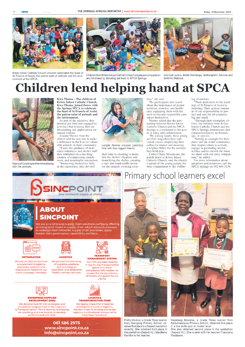 African Reporter 10 November 2023 page 4