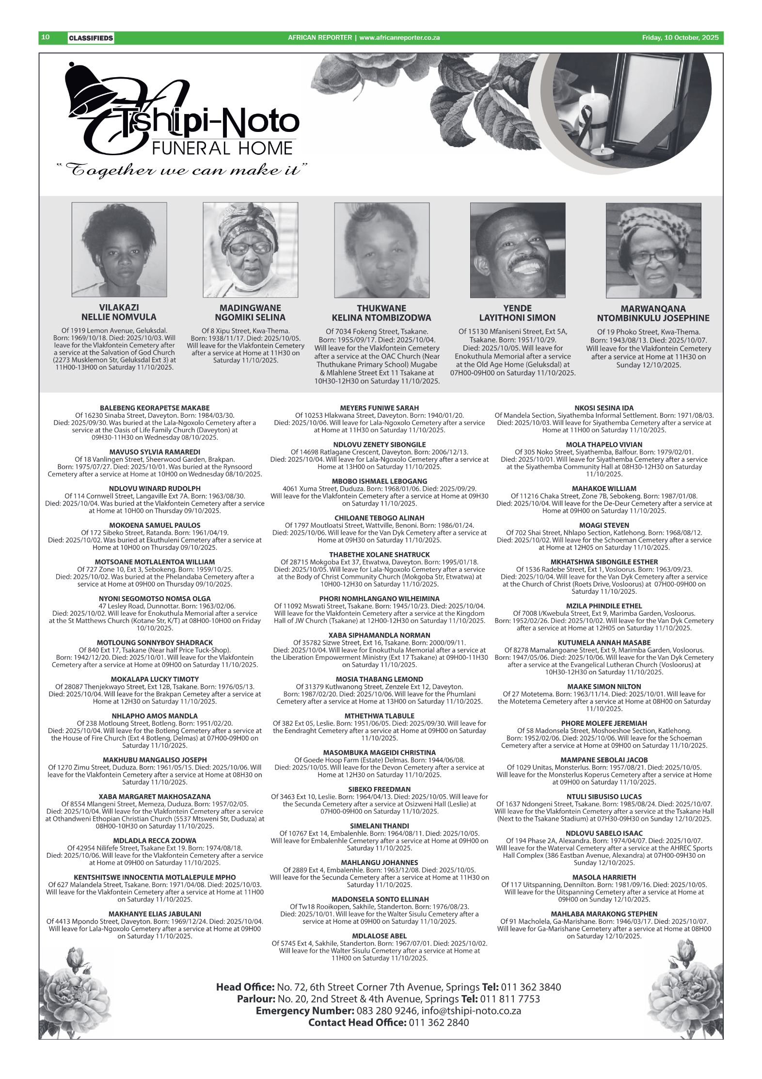 African Reporter 10 October 2025 page 10