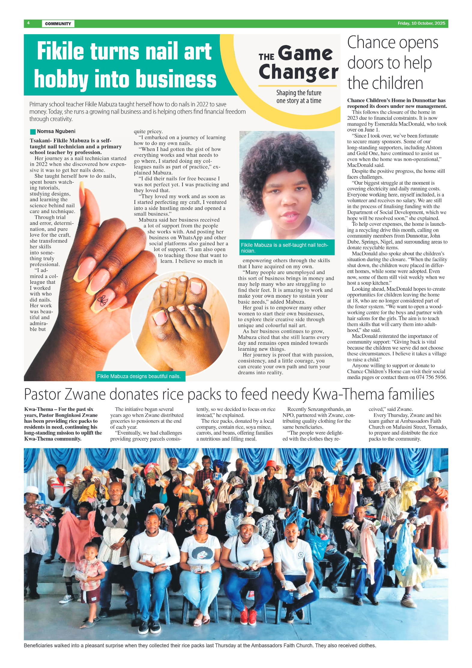 African Reporter 10 October 2025 page 4