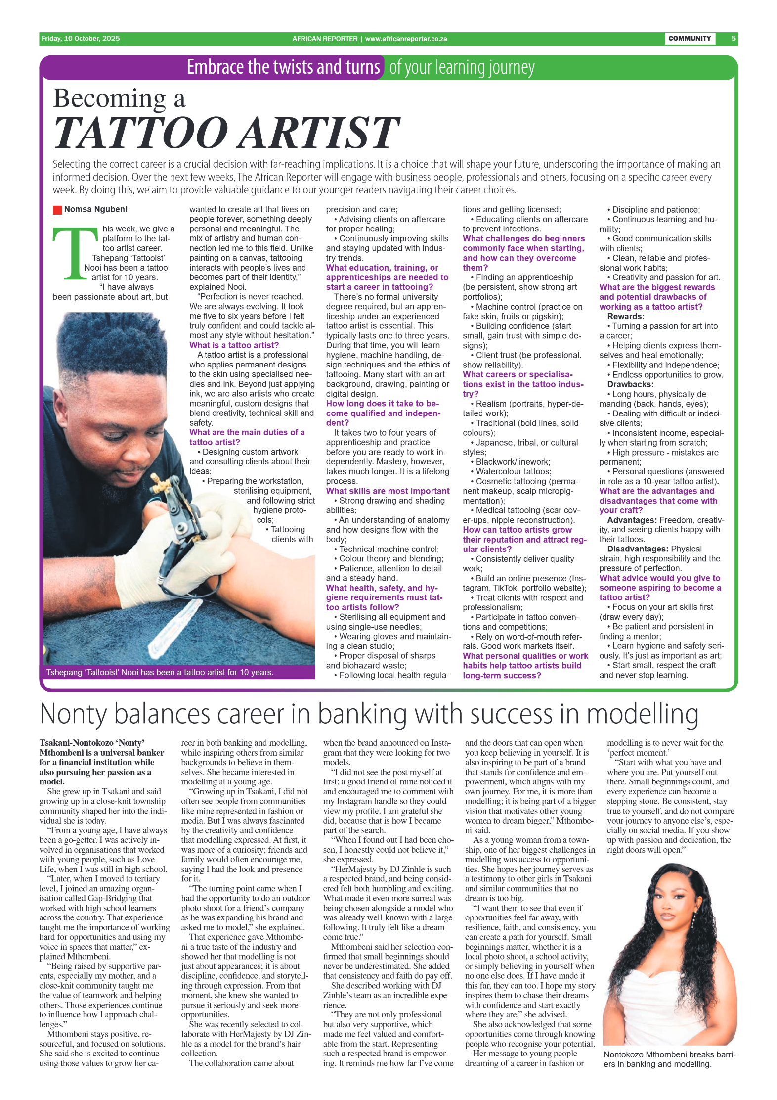 African Reporter 10 October 2025 page 5
