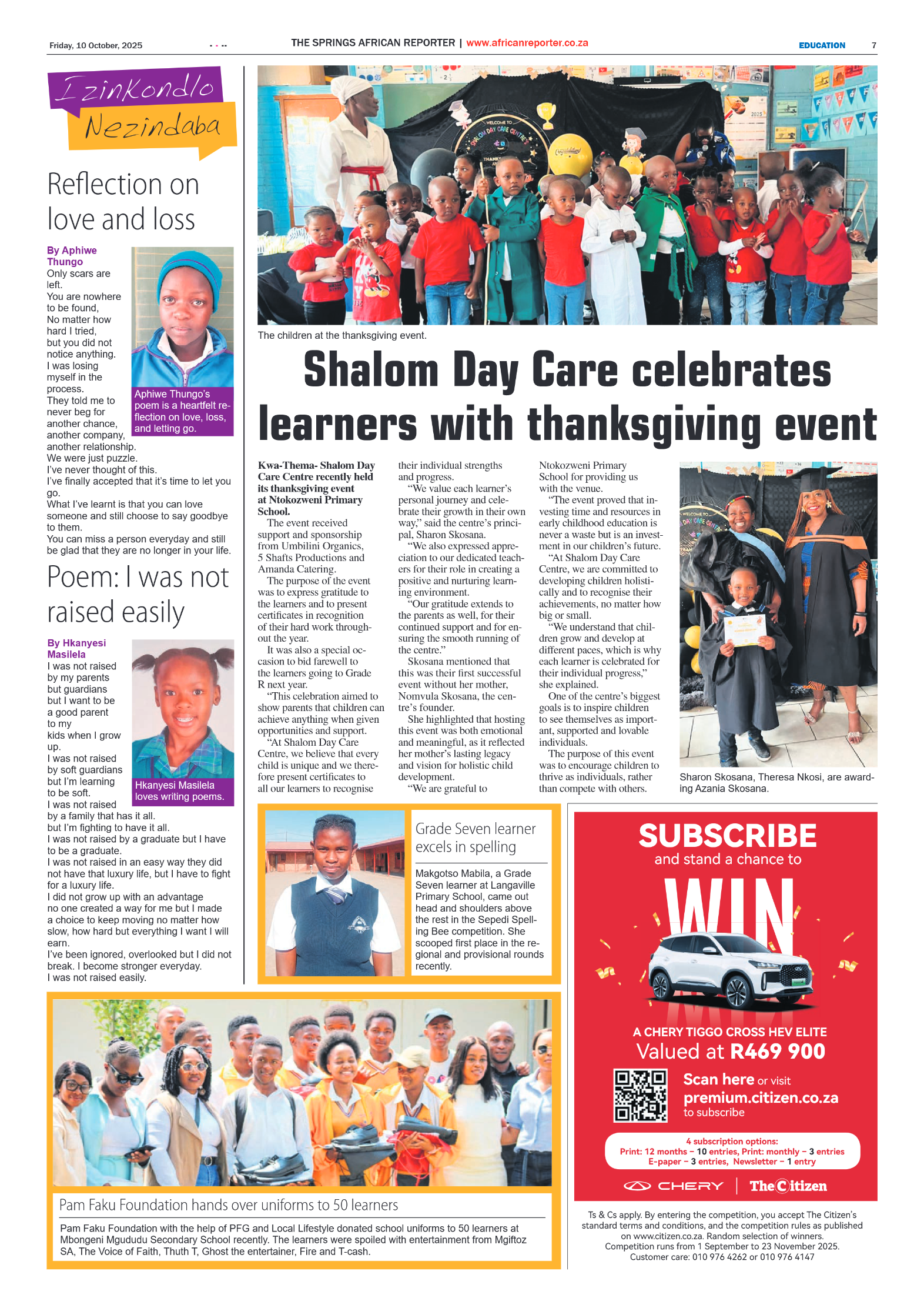 African Reporter 10 October 2025 page 7