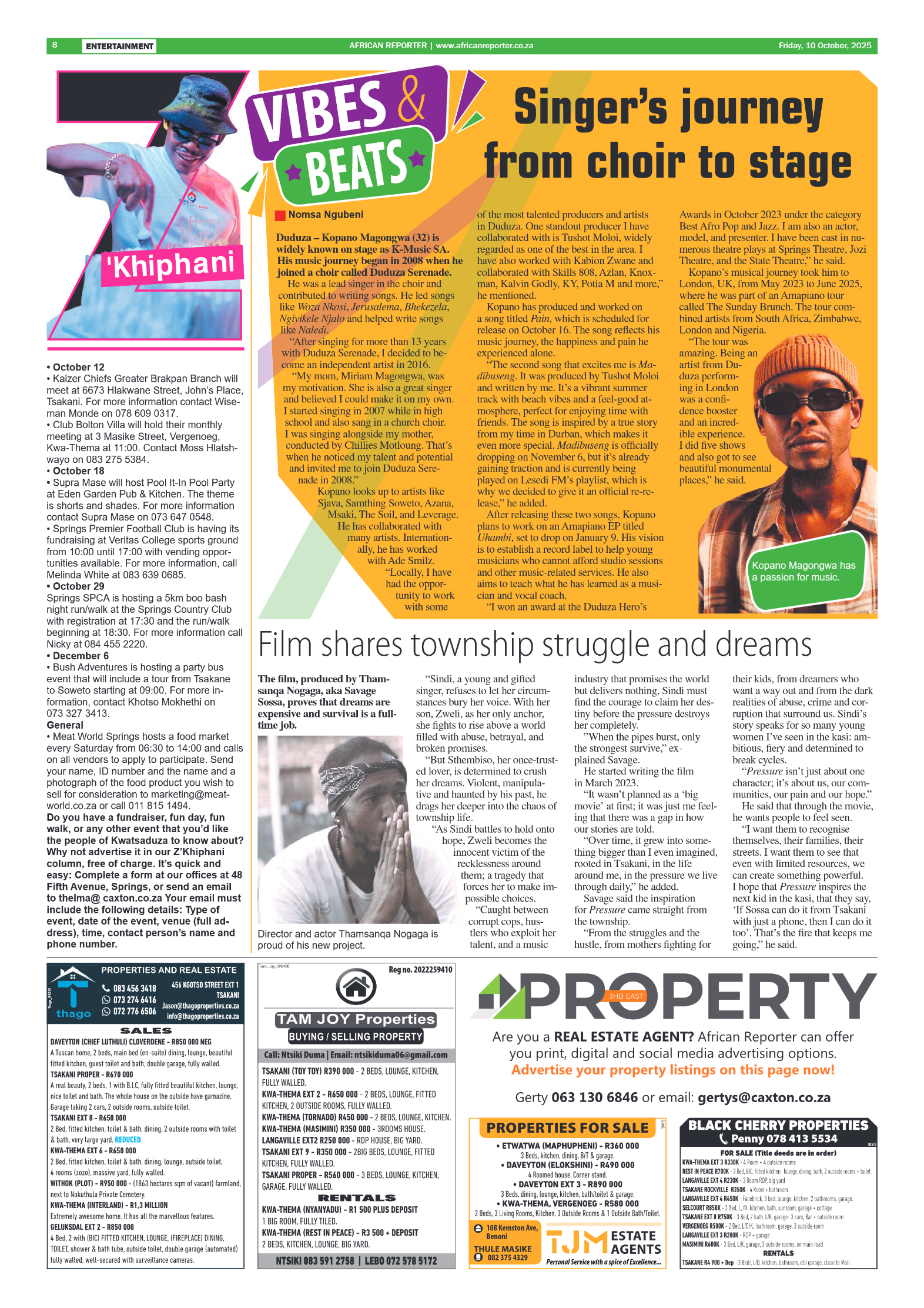 African Reporter 10 October 2025 page 8