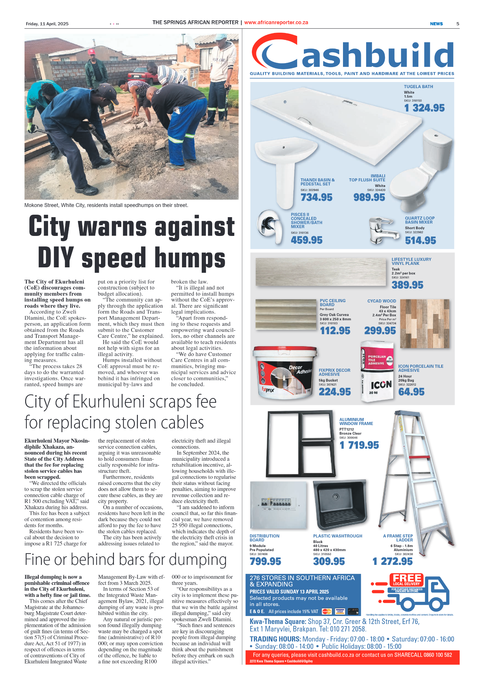 African Reporter 11 April 2025 page 5