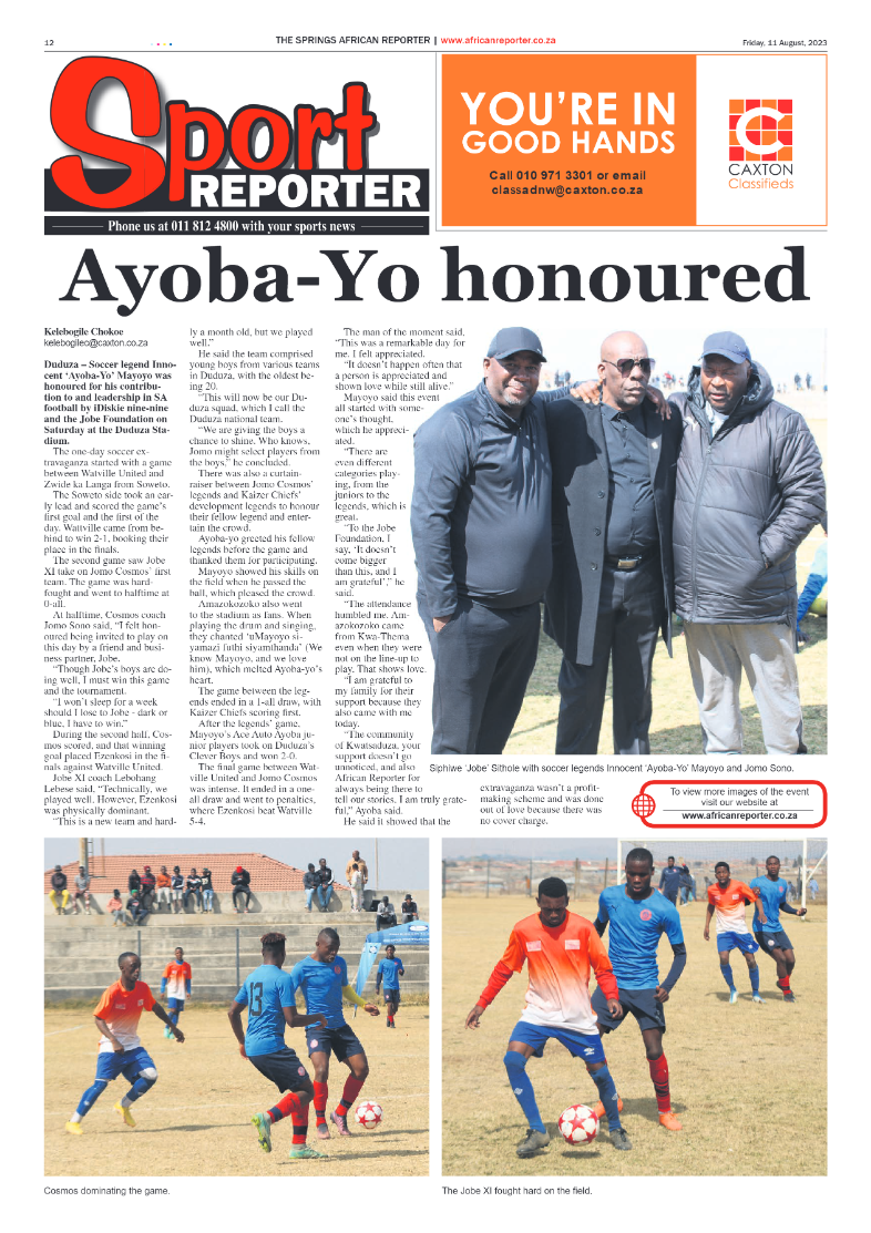 African Reporter 11 Aug 2023 page 12