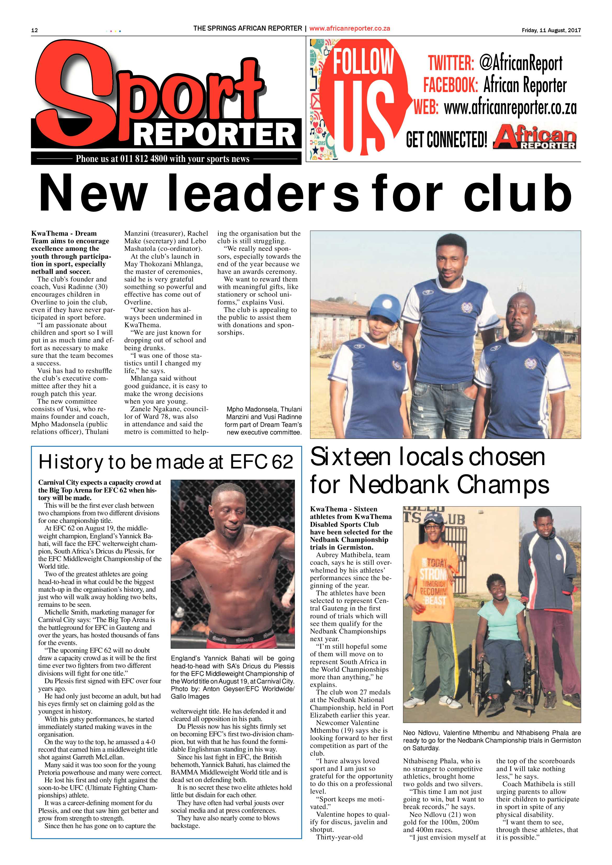 African Reporter 11 August 2017 page 12