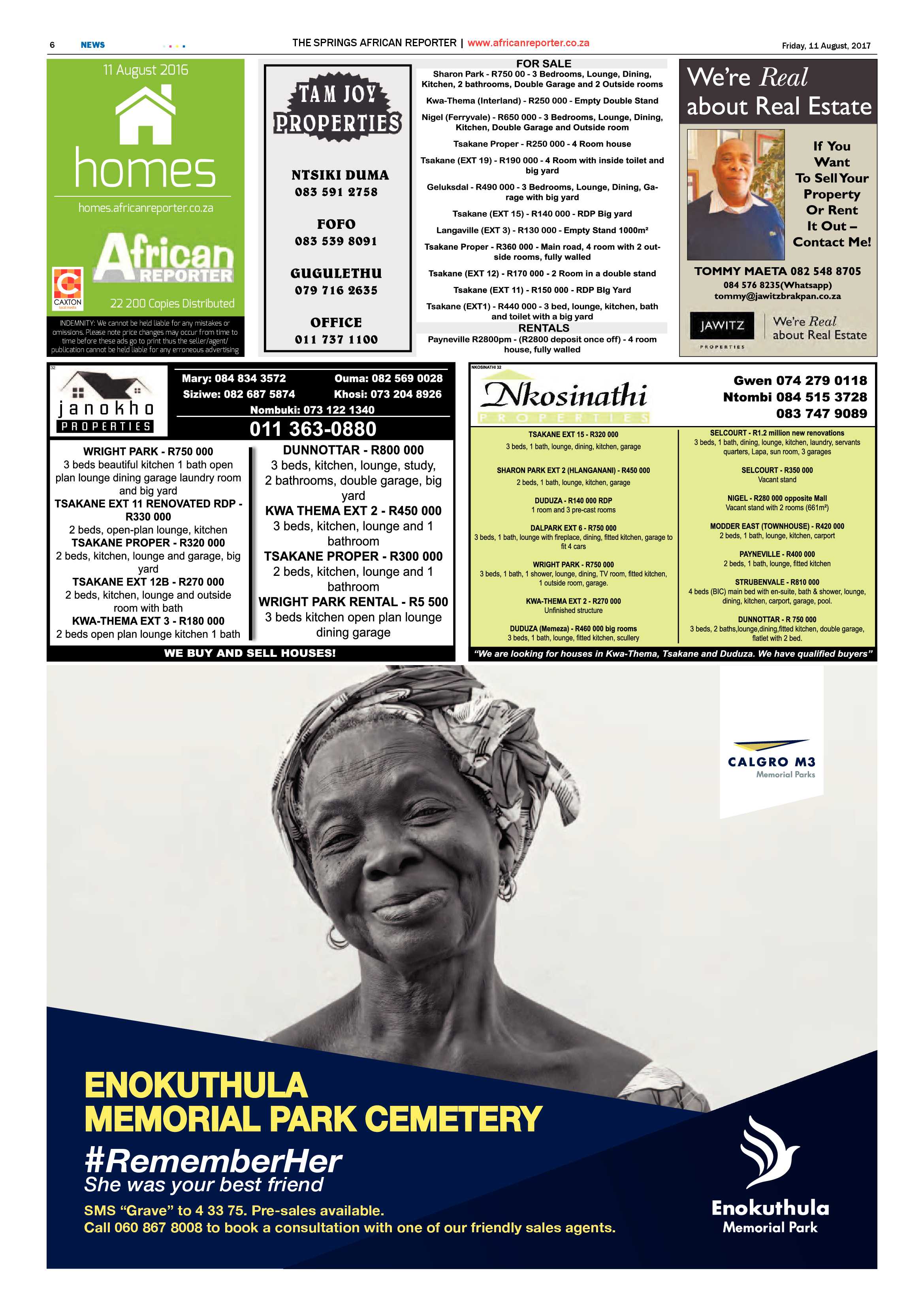 African Reporter 11 August 2017 page 6