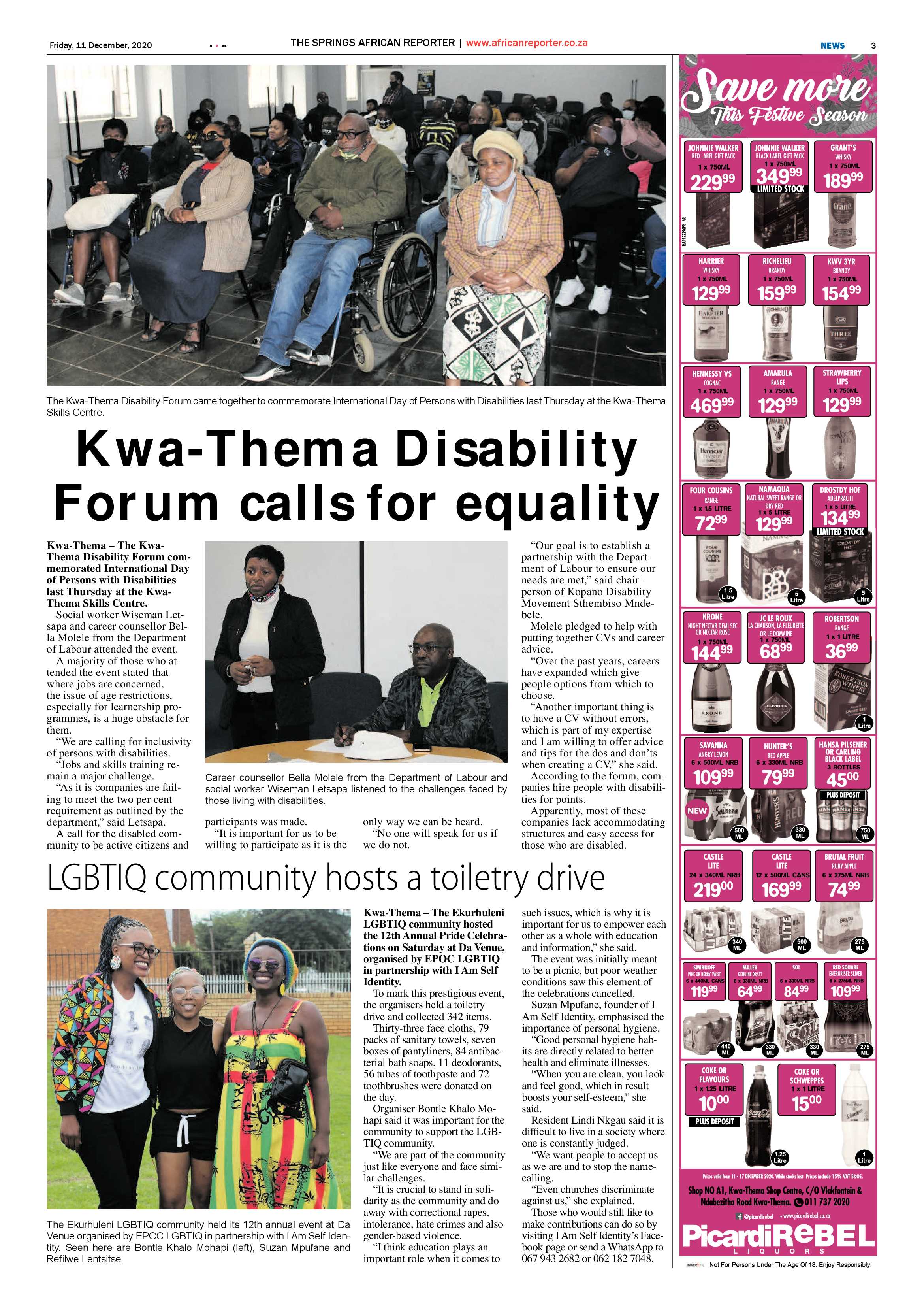 African Reporter 11 December 2020 page 3