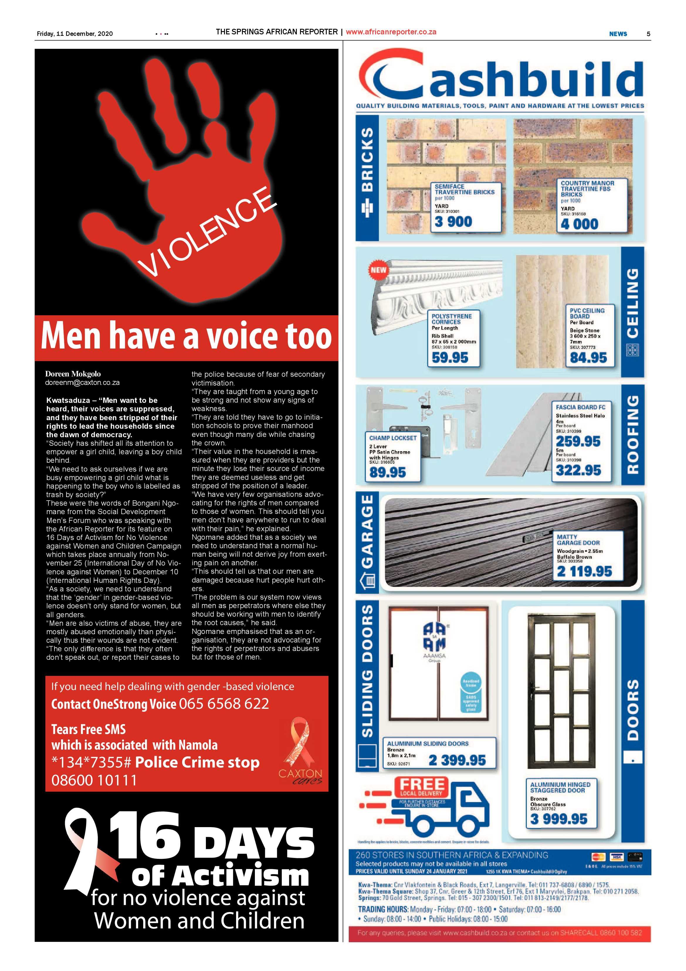 African Reporter 11 December 2020 page 5