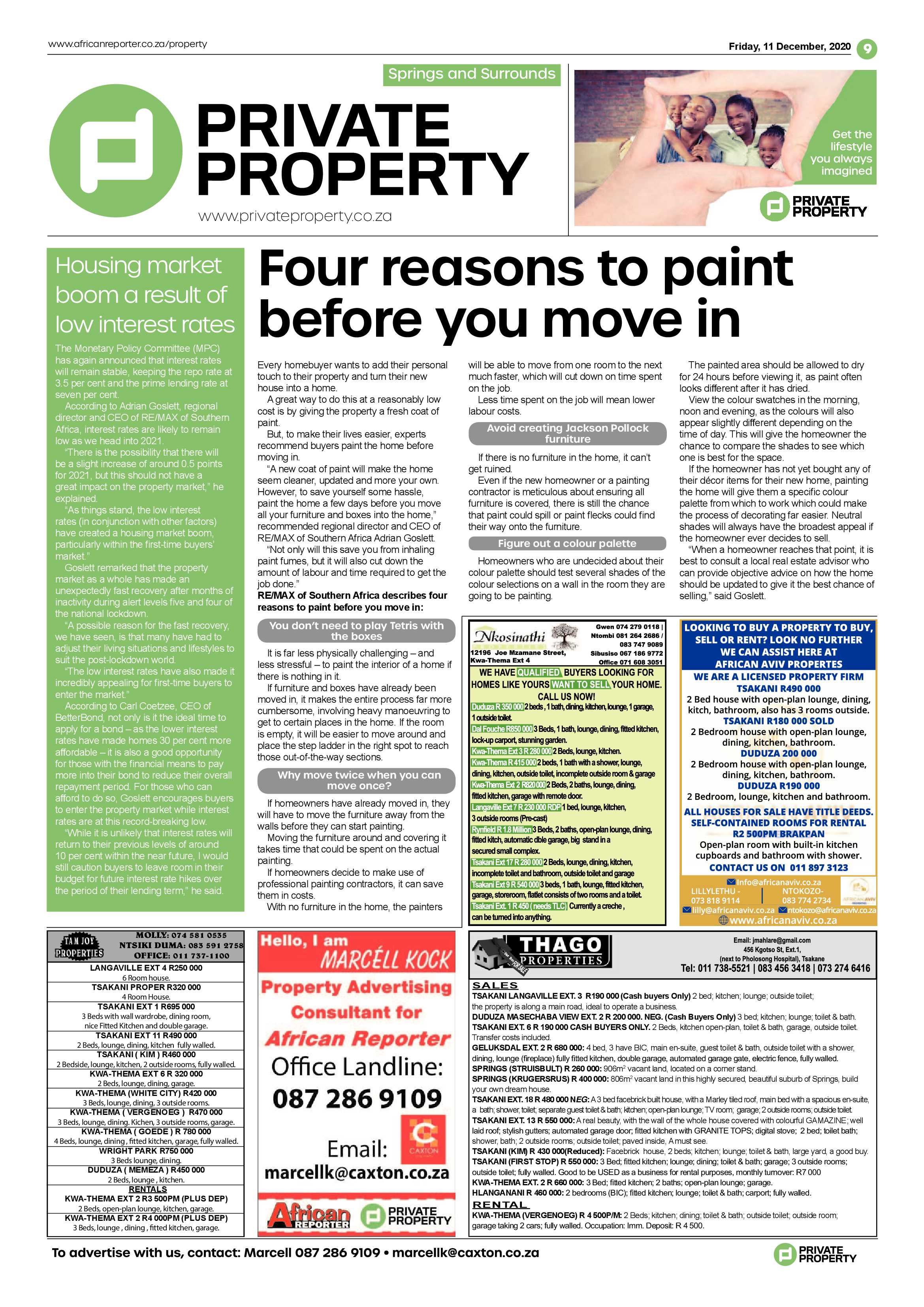 African Reporter 11 December 2020 page 9