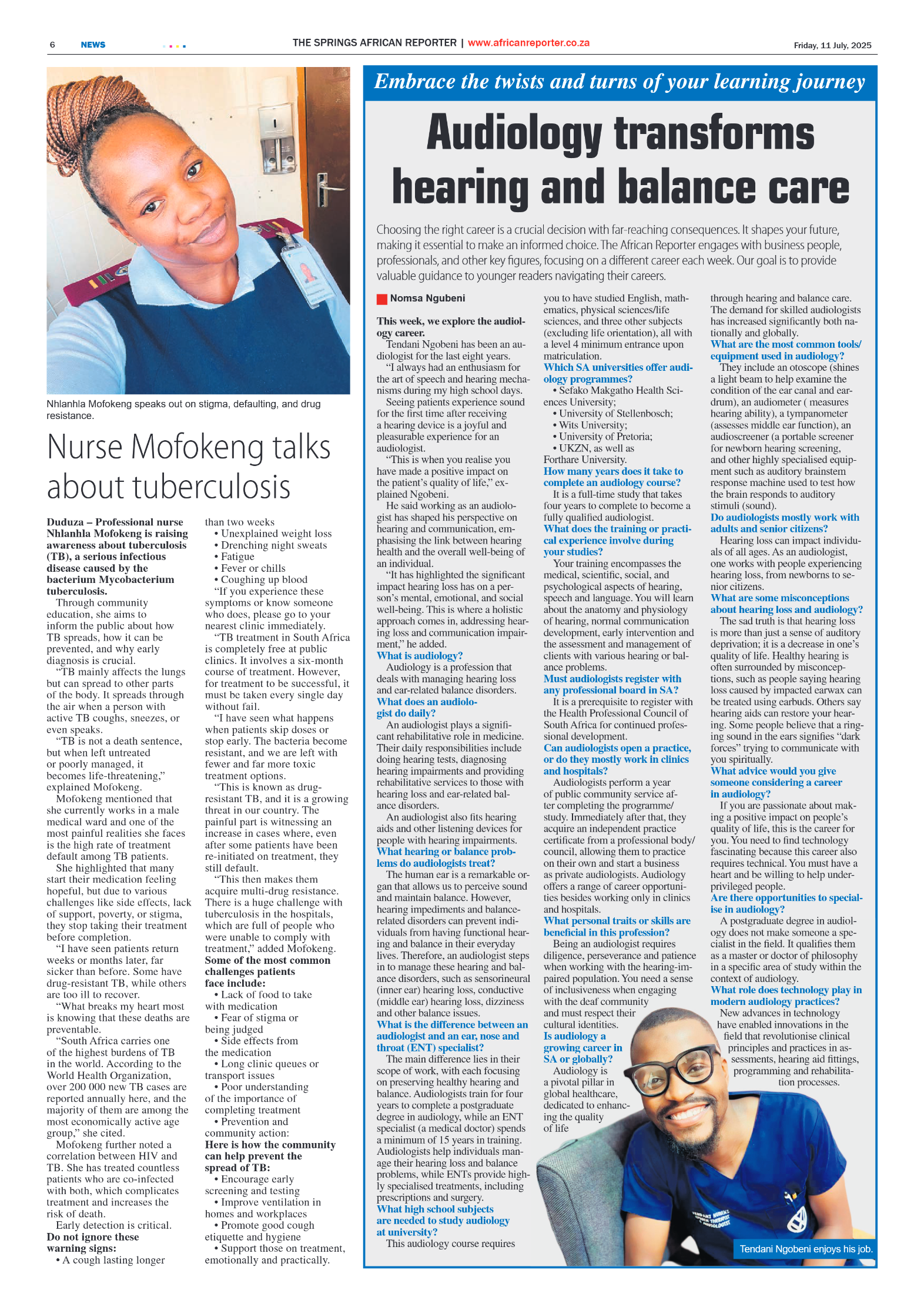 African Reporter 11 July 2025 page 6