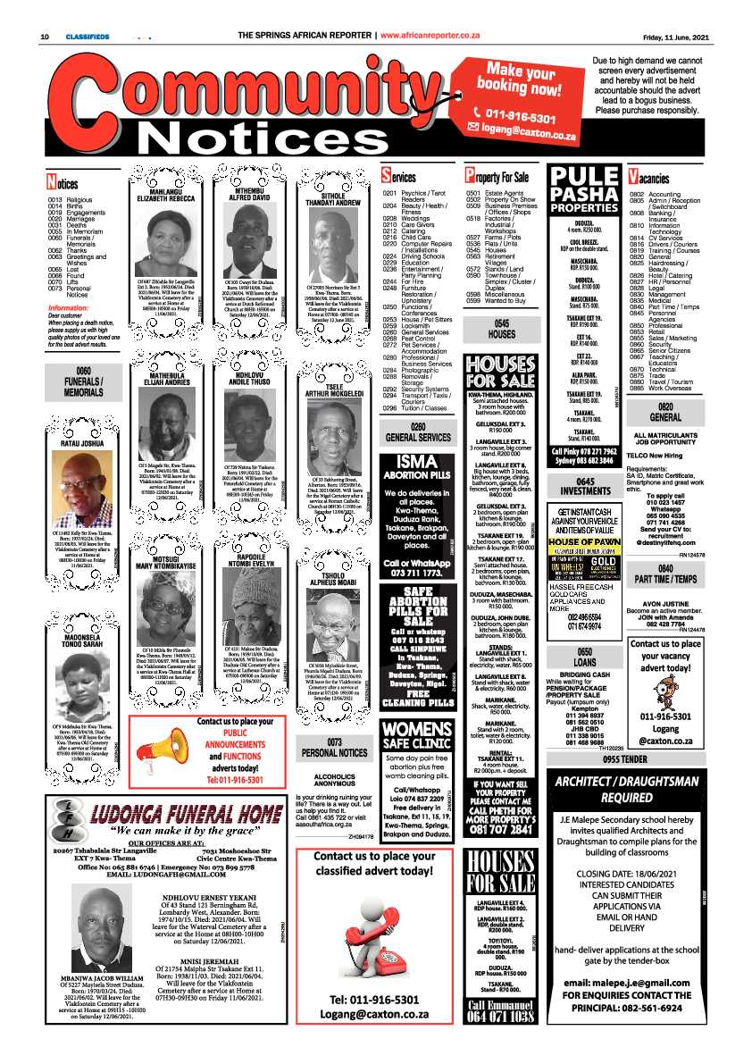 African Reporter 11 June 2021 page 10