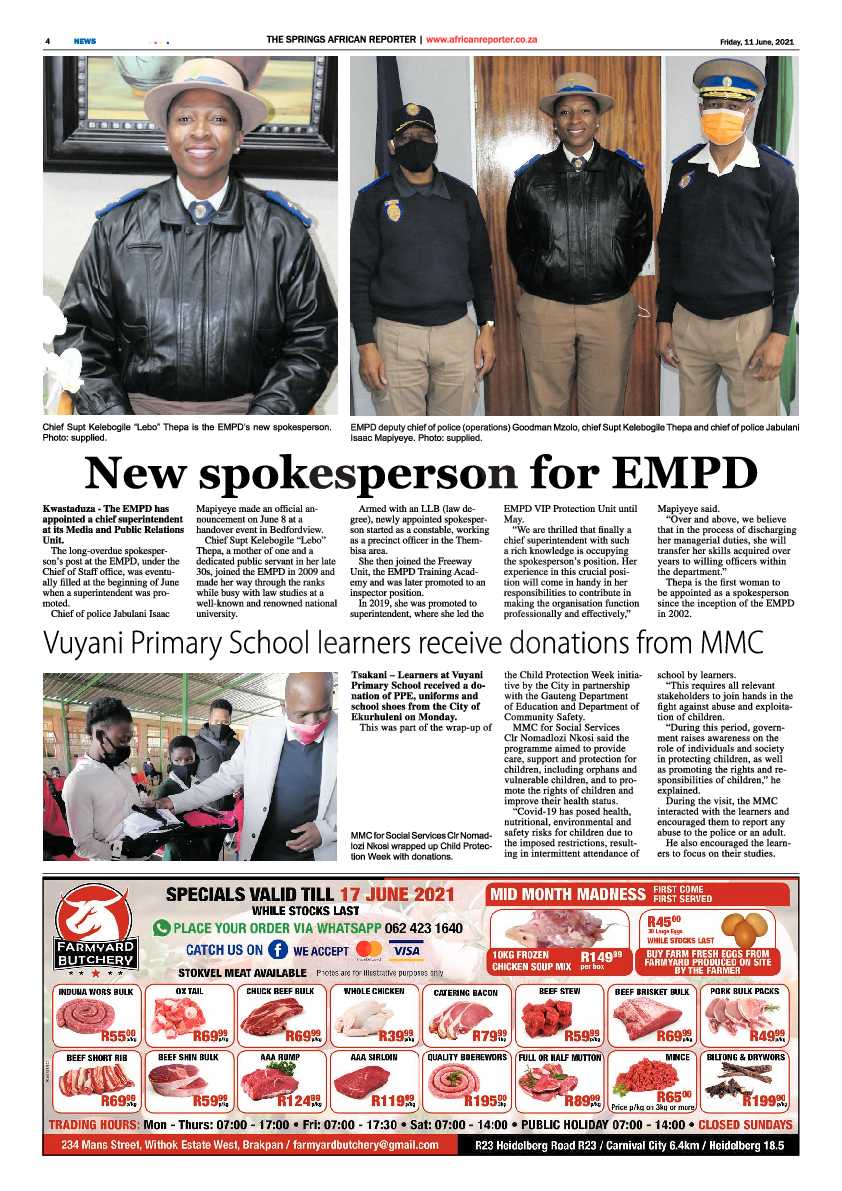 African Reporter 11 June 2021 page 4