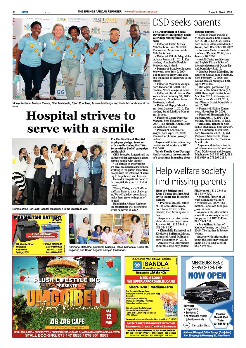 African Reporter 11 March 2022 page 2