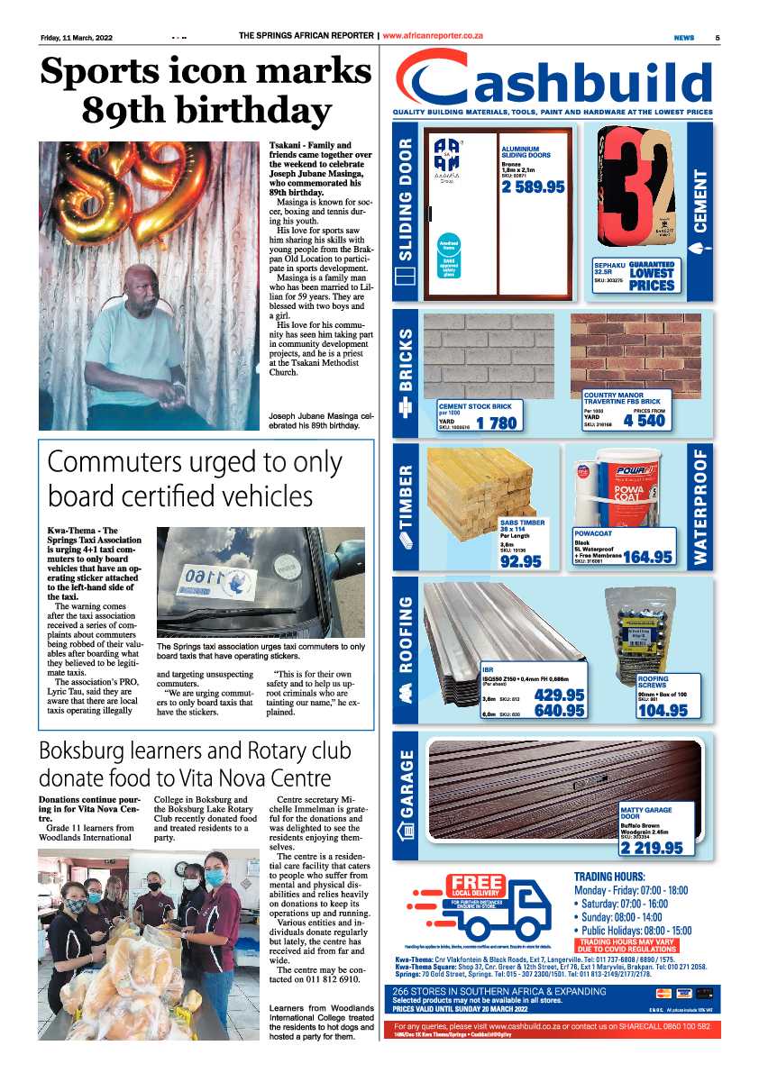 African Reporter 11 March 2022 page 5