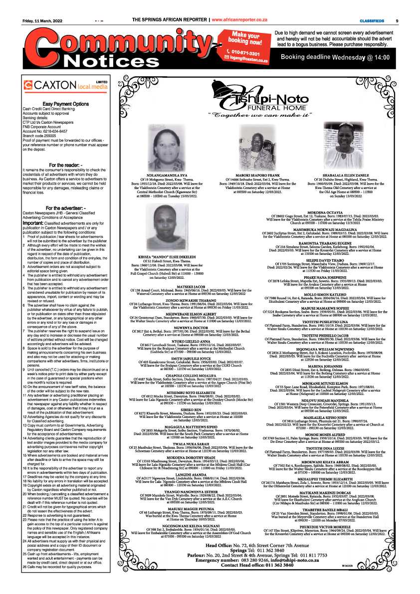 African Reporter 11 March 2022 page 9