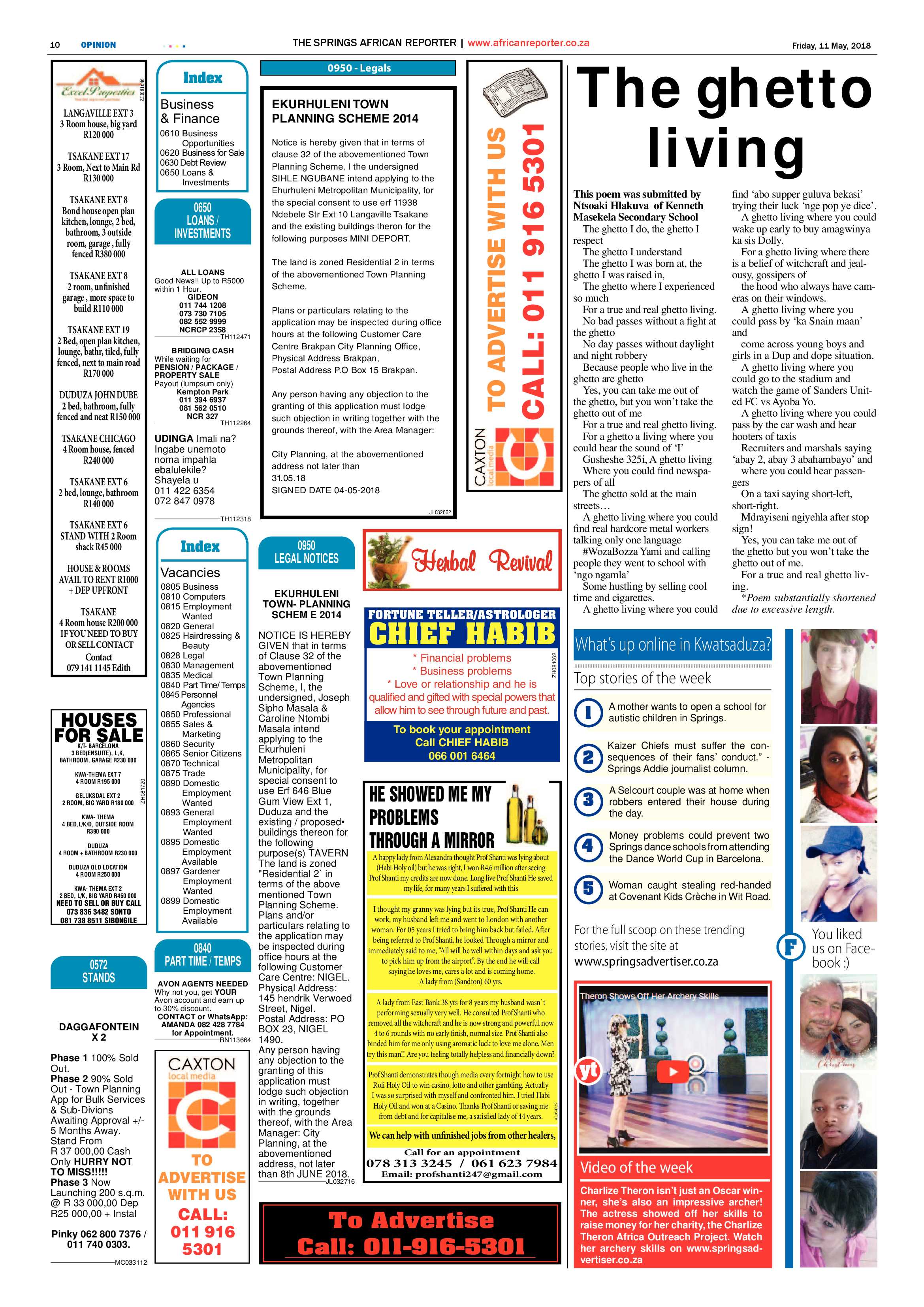African Reporter 11 May 2018 page 10