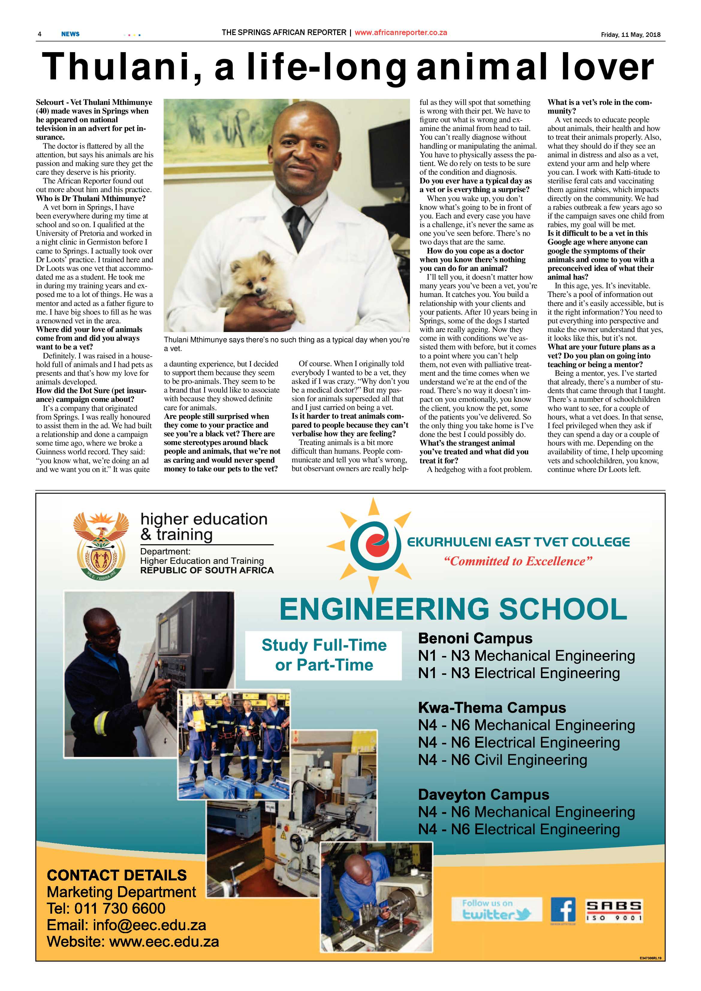 African Reporter 11 May 2018 page 4