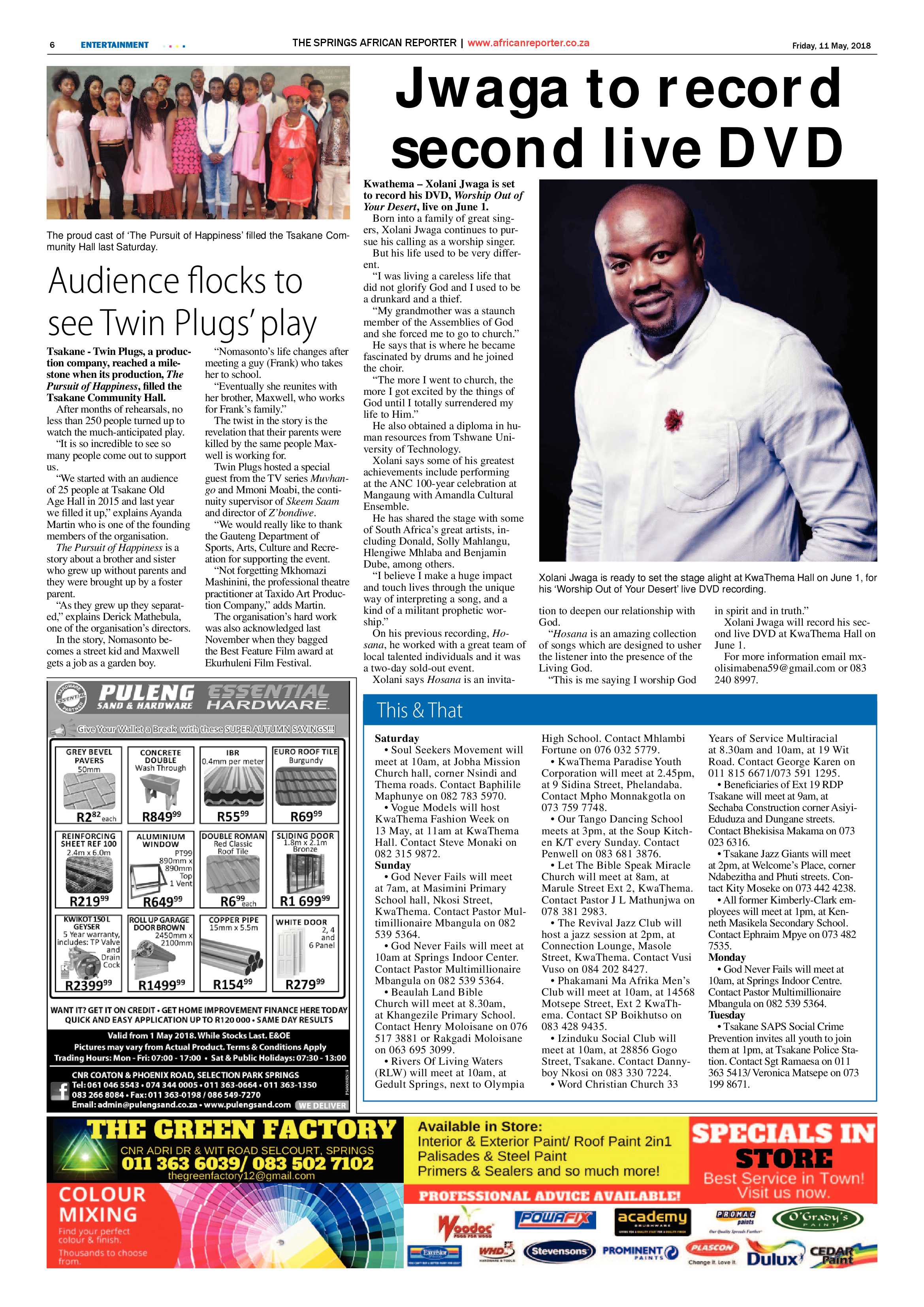 African Reporter 11 May 2018 page 6