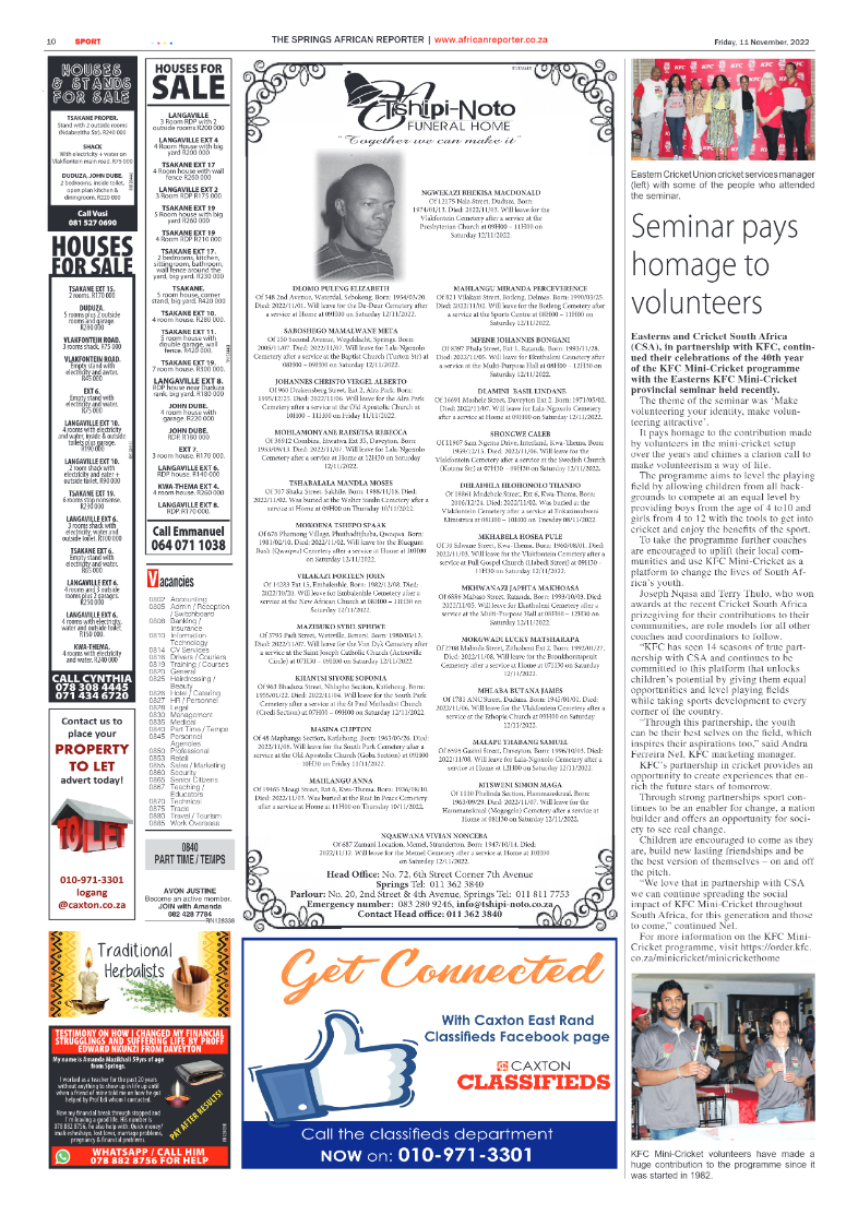 African Reporter 11 Nov 2022 page 10