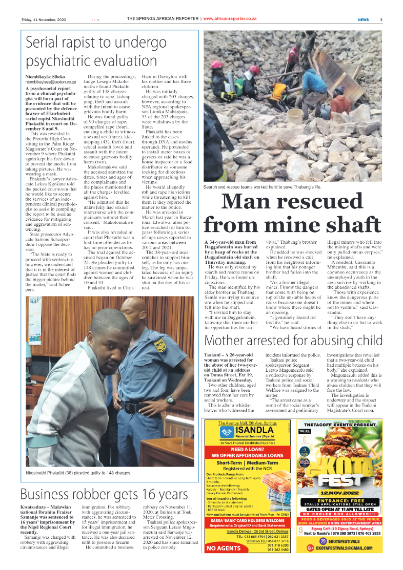 African Reporter 11 Nov 2022 page 3