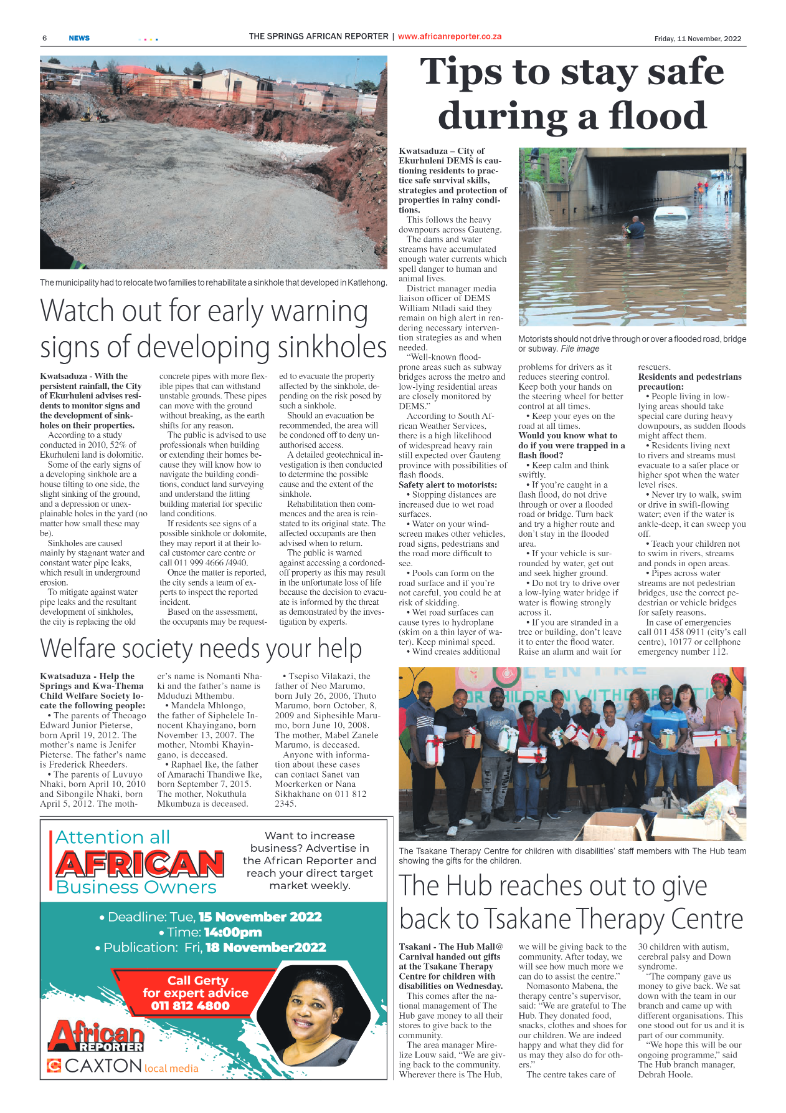 African Reporter 11 Nov 2022 page 6