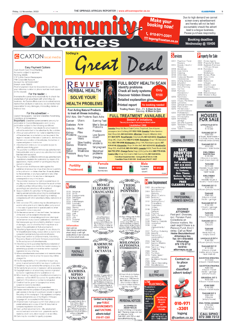 African Reporter 11 Nov 2022 page 9