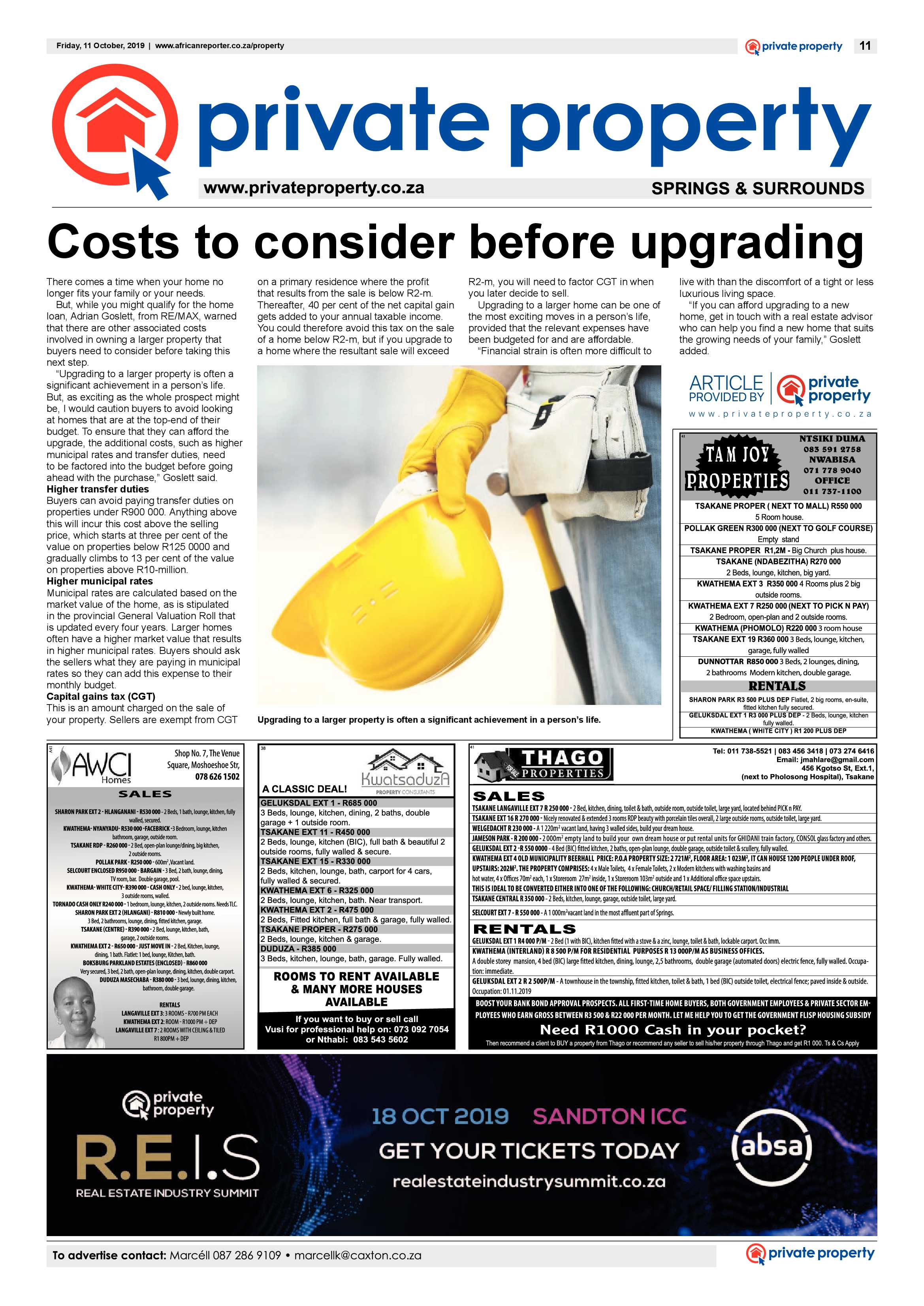 African Reporter 11 October 2019 page 11