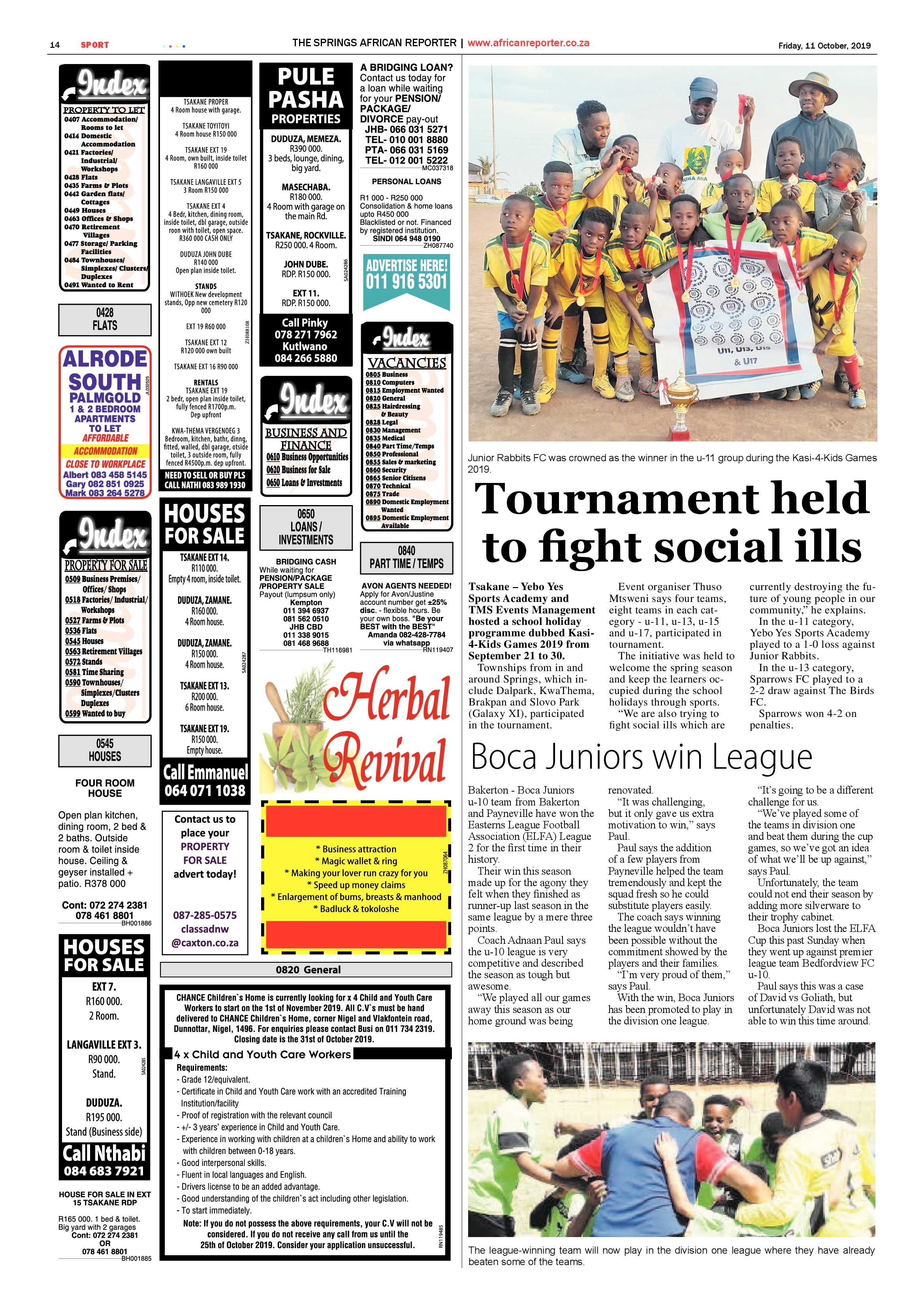 African Reporter 11 October 2019 page 14
