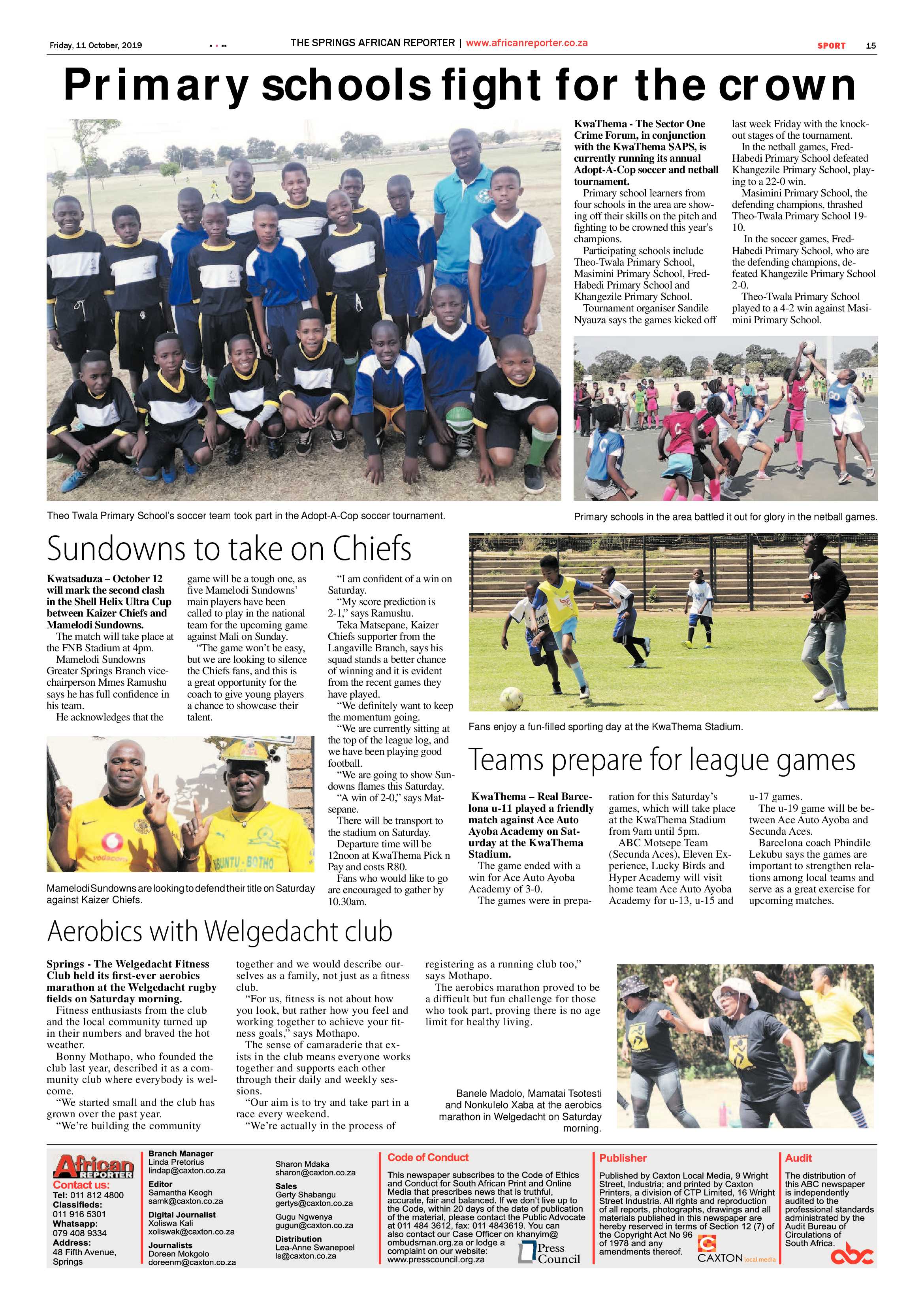 African Reporter 11 October 2019 page 15