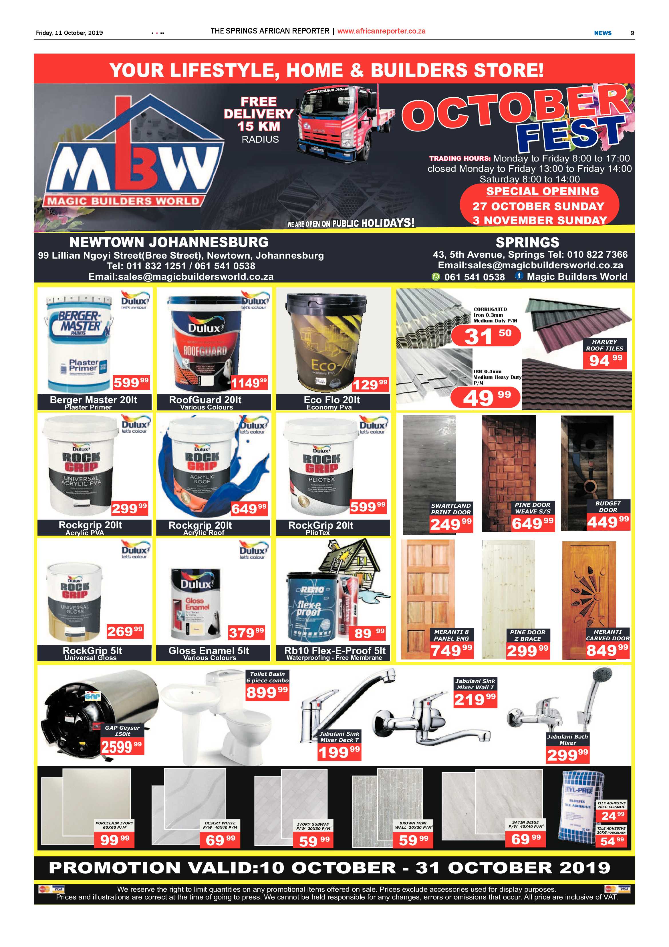 African Reporter 11 October 2019 page 9