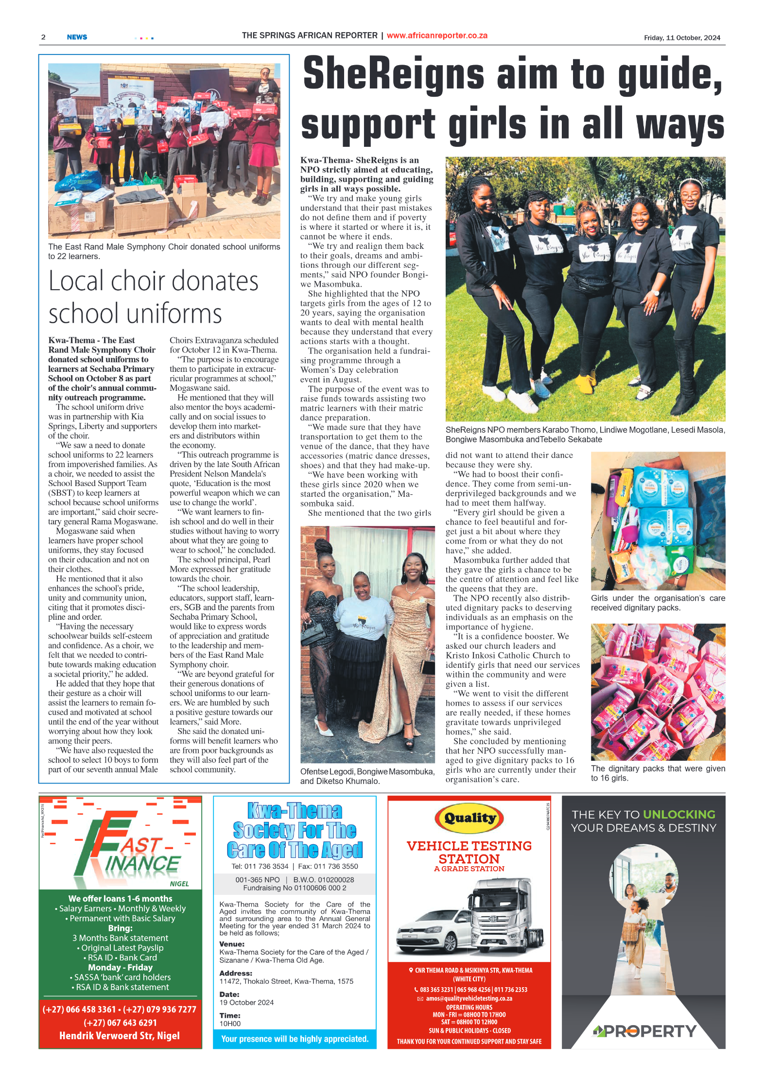 African Reporter 11 October 2024 page 2