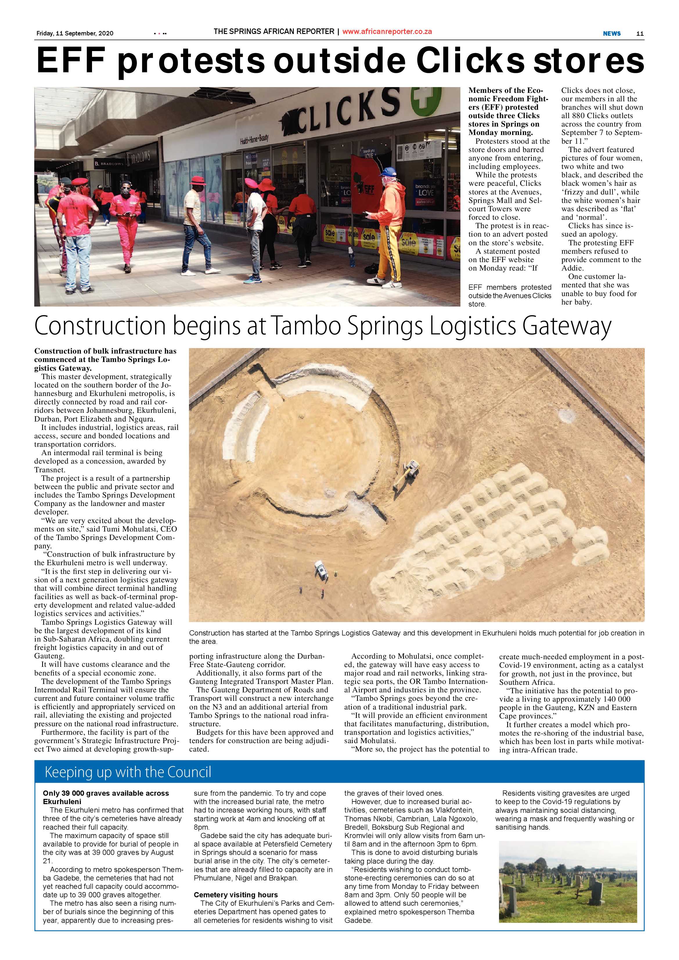 African Reporter 11 September 2020 page 11