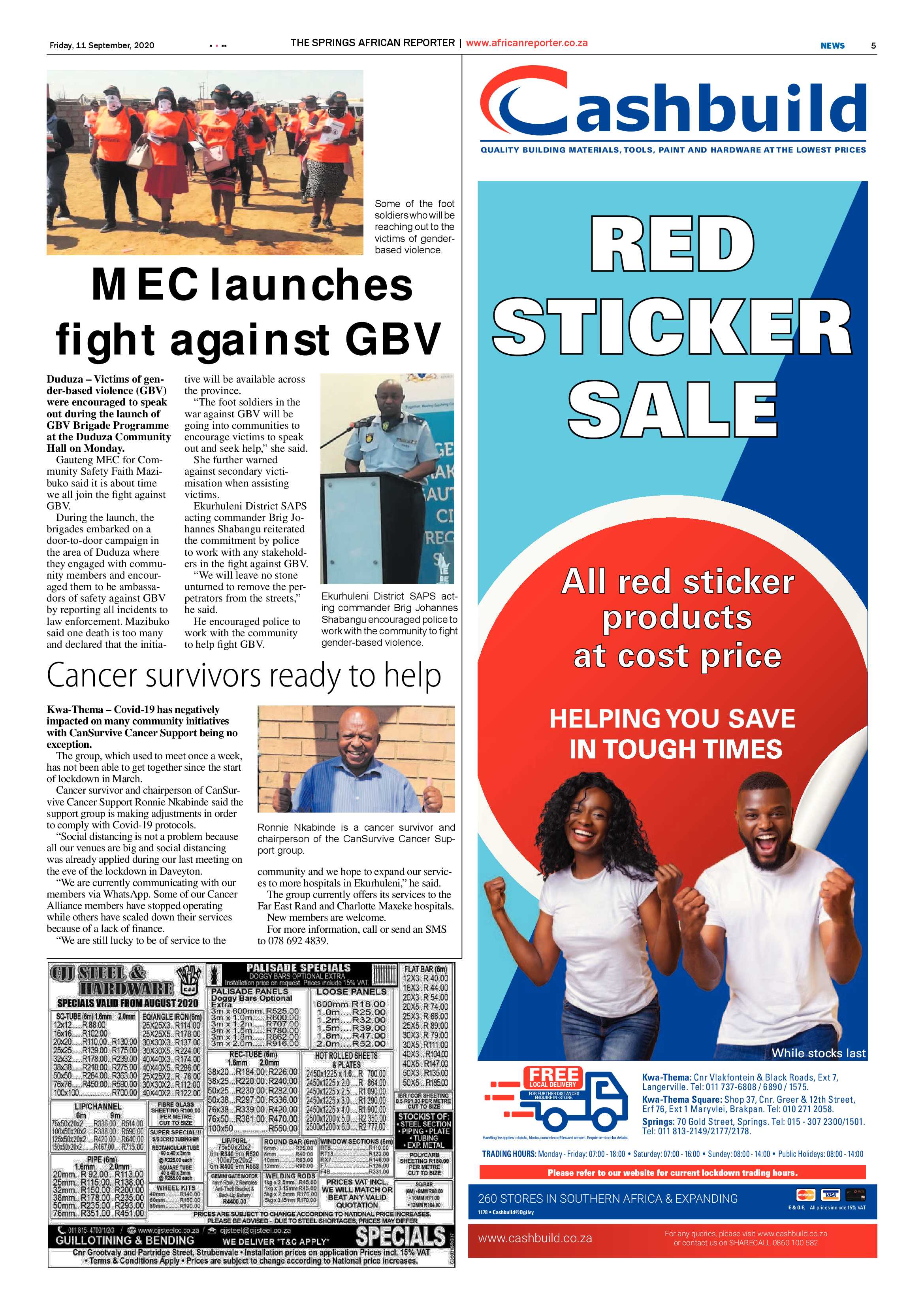 African Reporter 11 September 2020 page 5