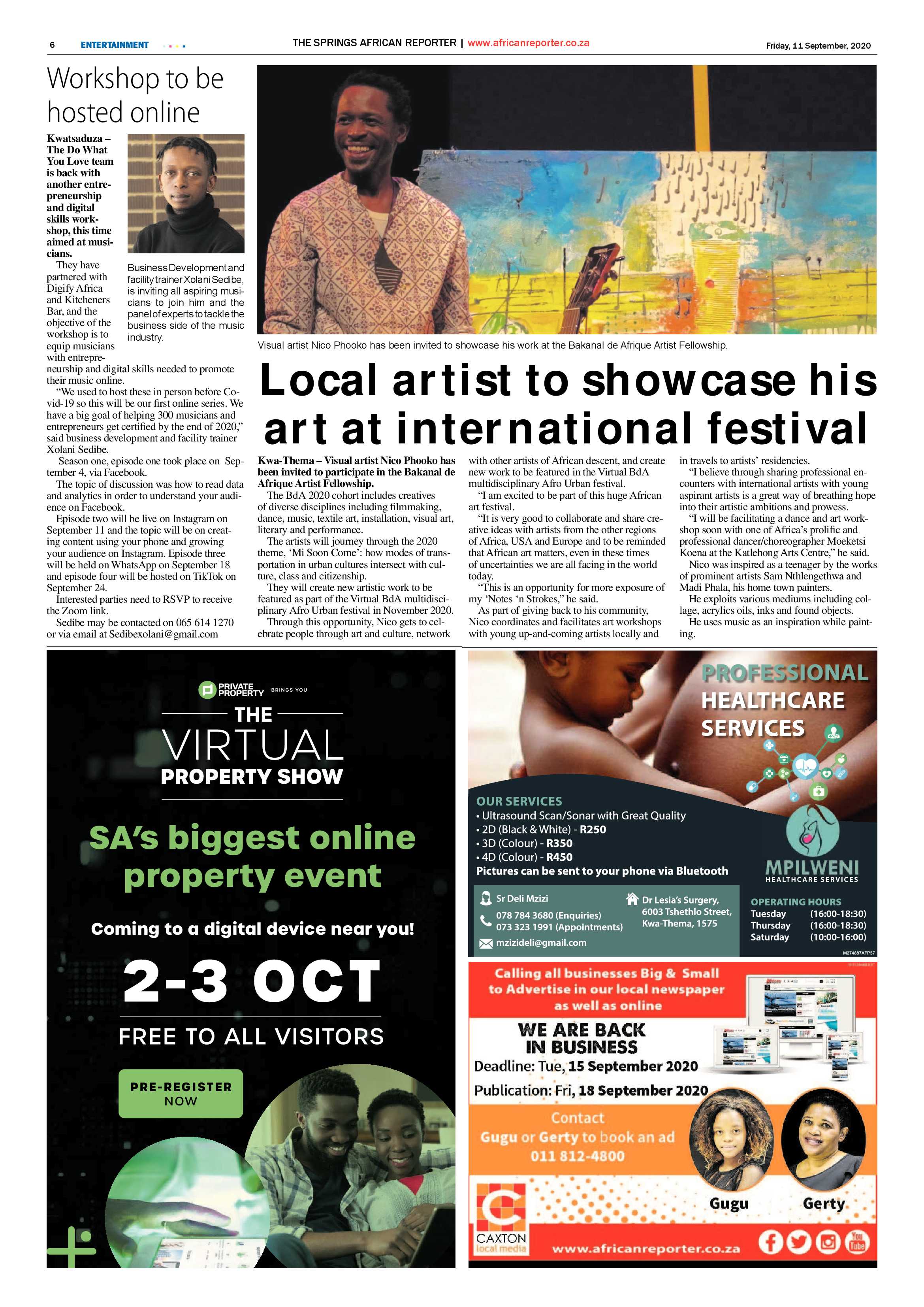 African Reporter 11 September 2020 page 6