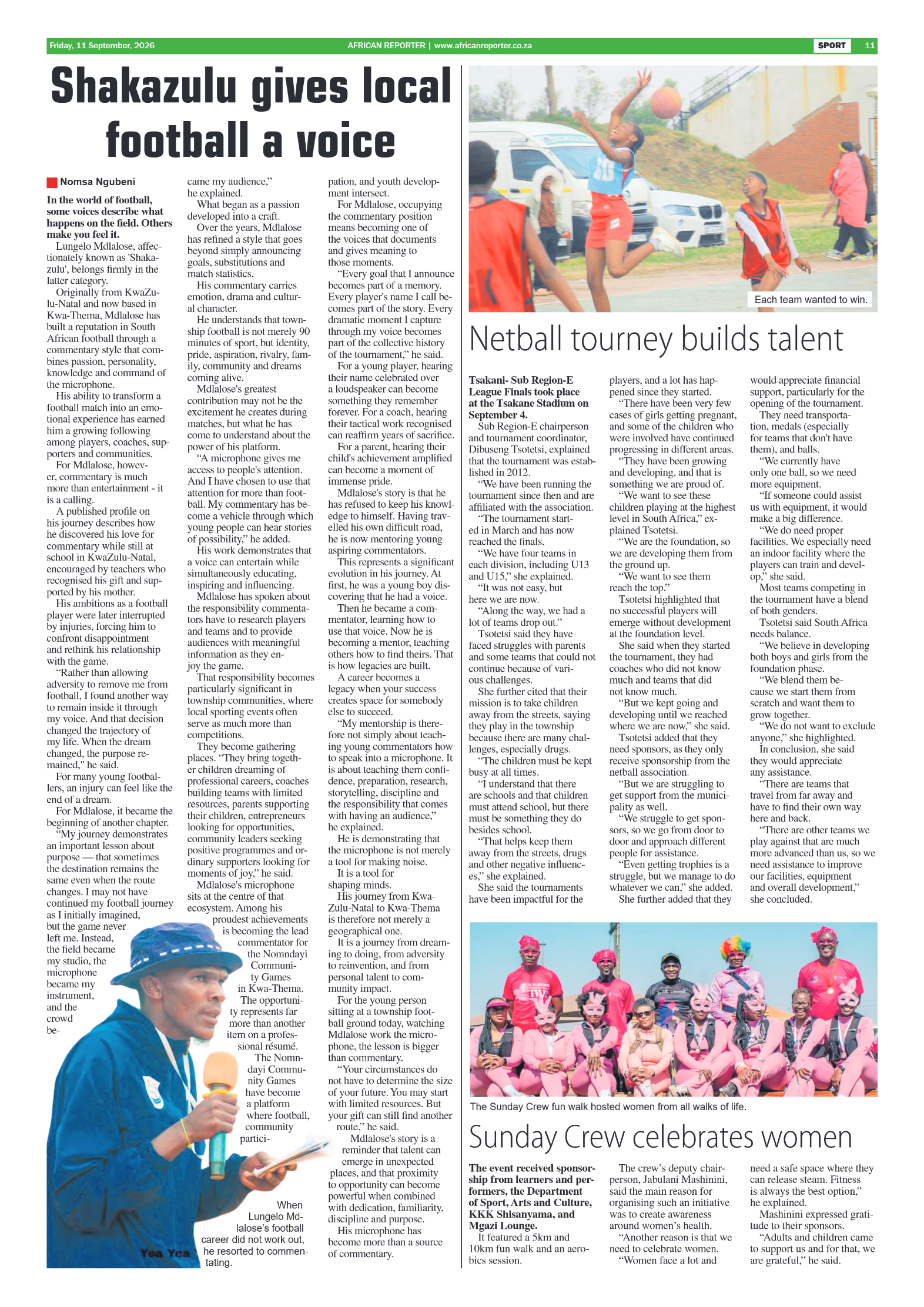 African Reporter 11 September 2026 page 11