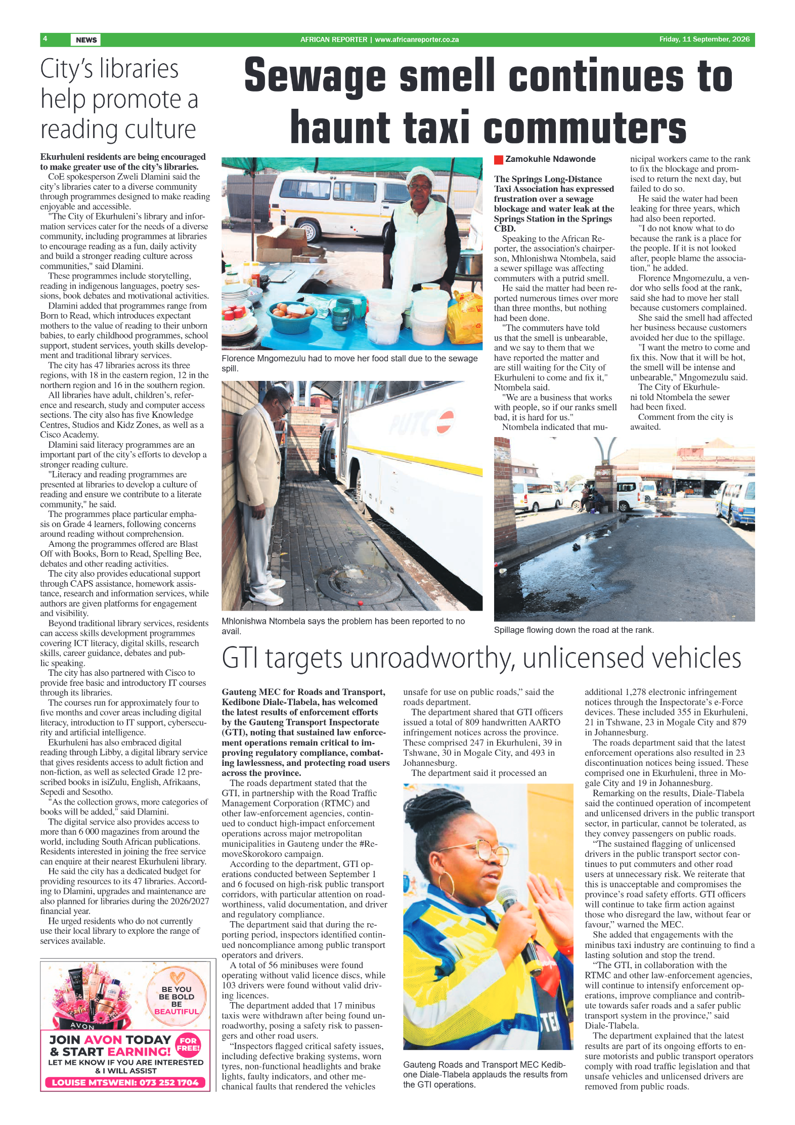 African Reporter 11 September 2026 page 4
