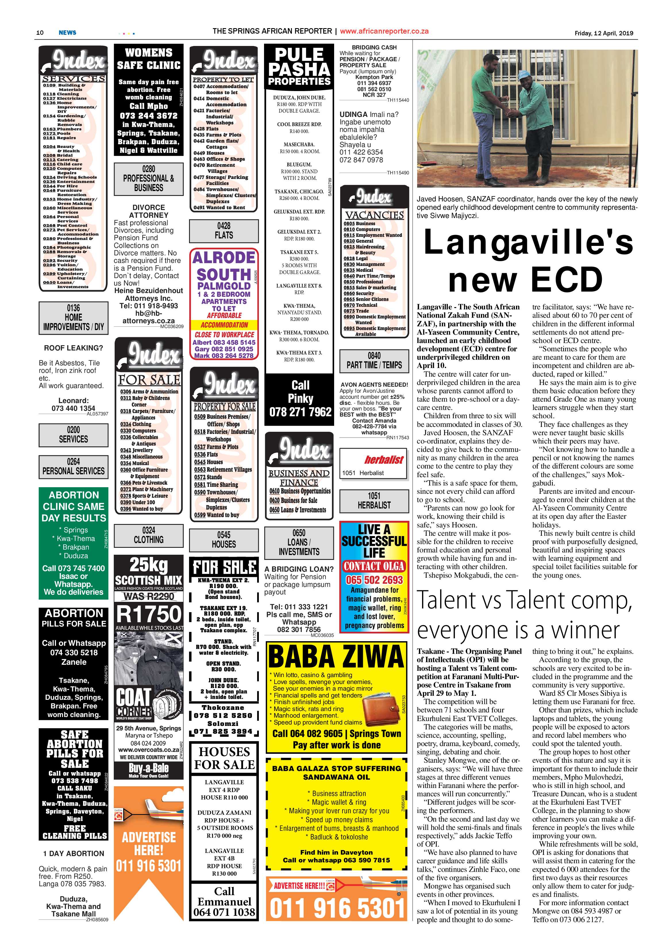 African Reporter 12 April 2019 page 10