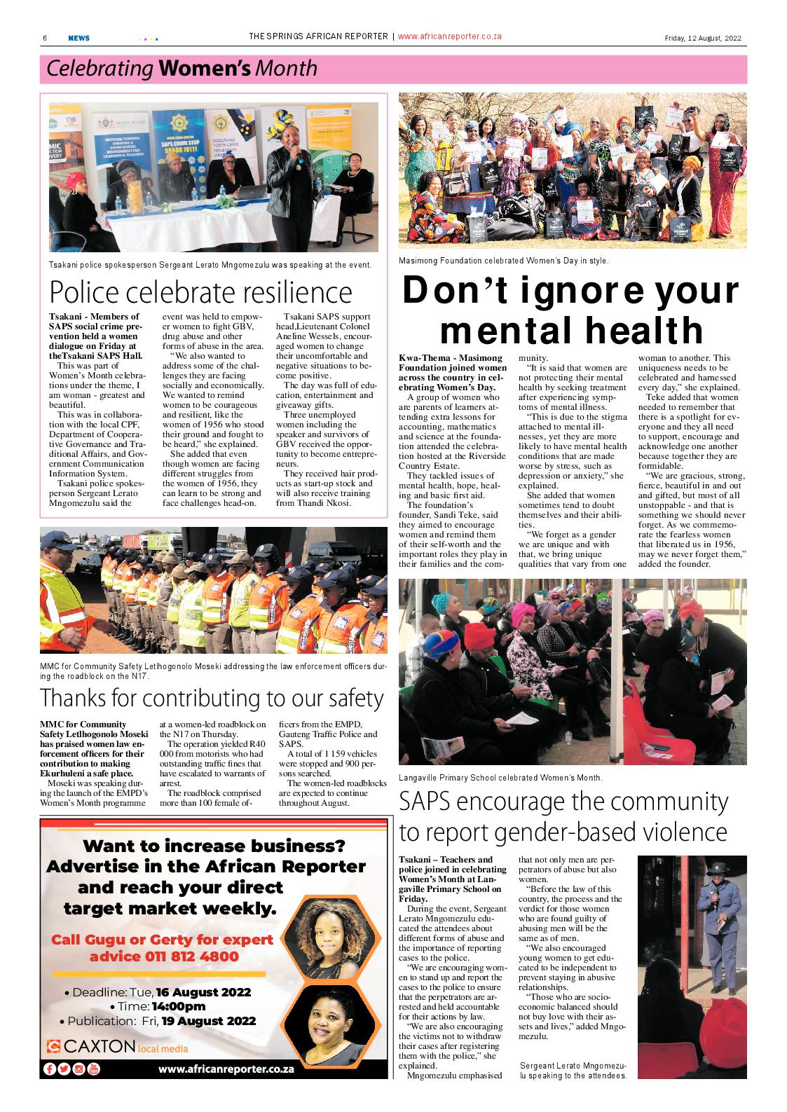 African Reporter 12 August 2022 page 6
