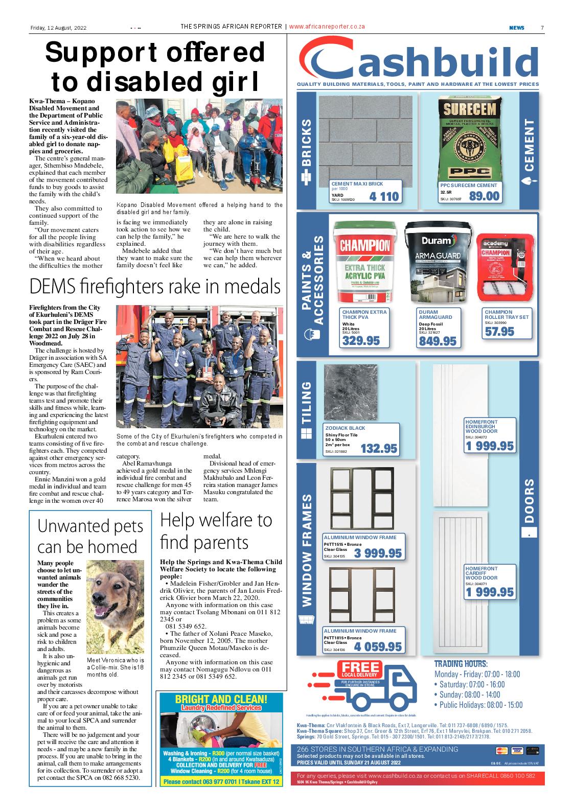 African Reporter 12 August 2022 page 7