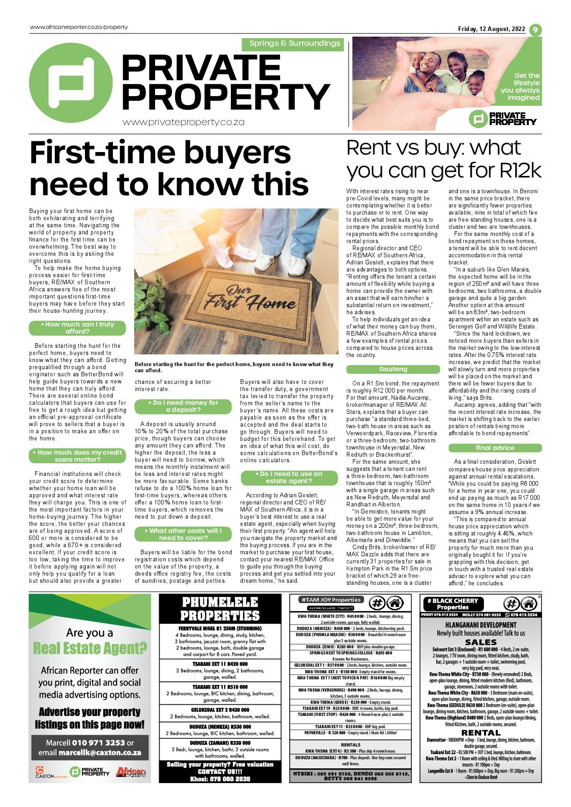 African Reporter 12 August 2022 page 9