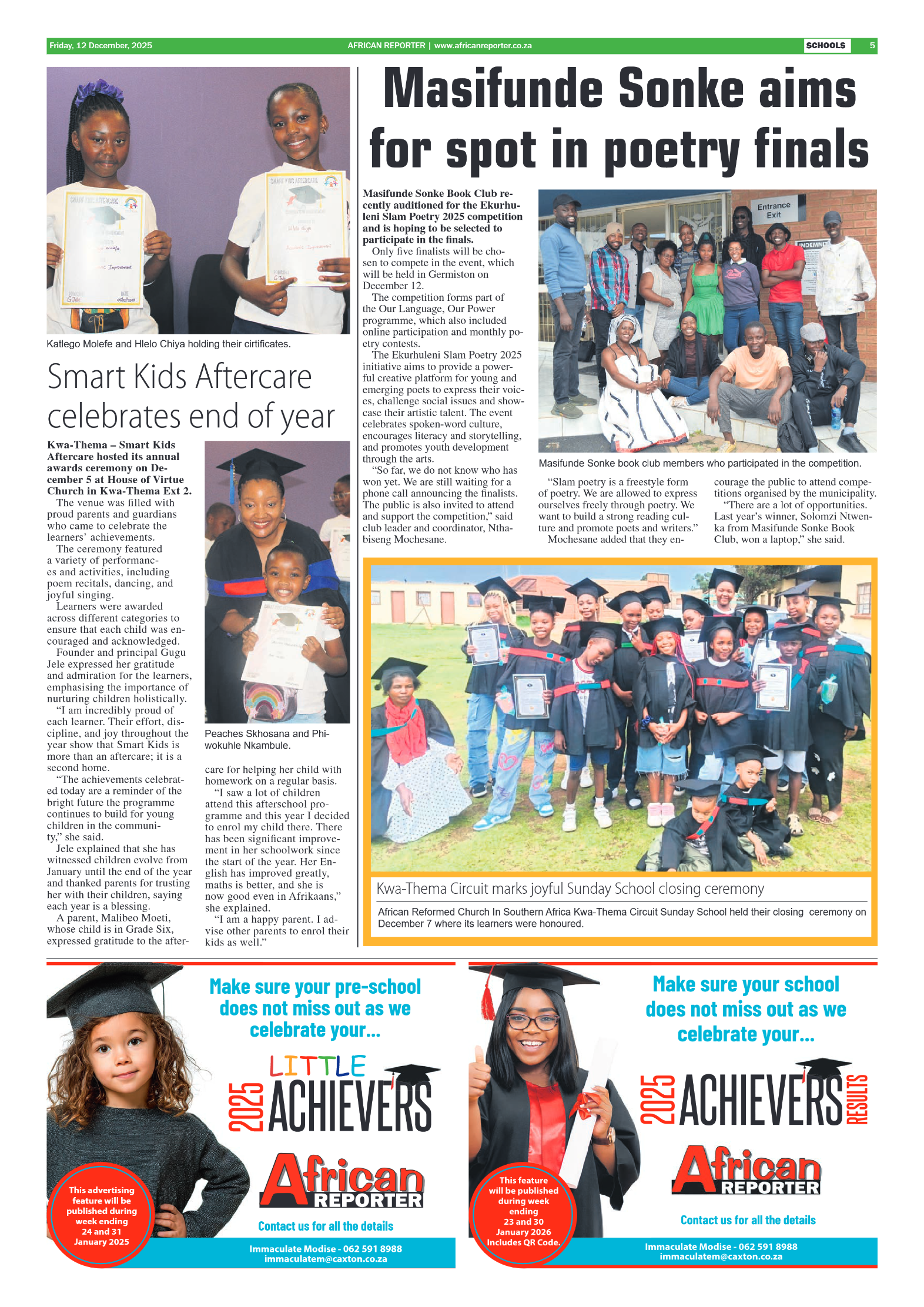 African Reporter 12 December 2025 page 5