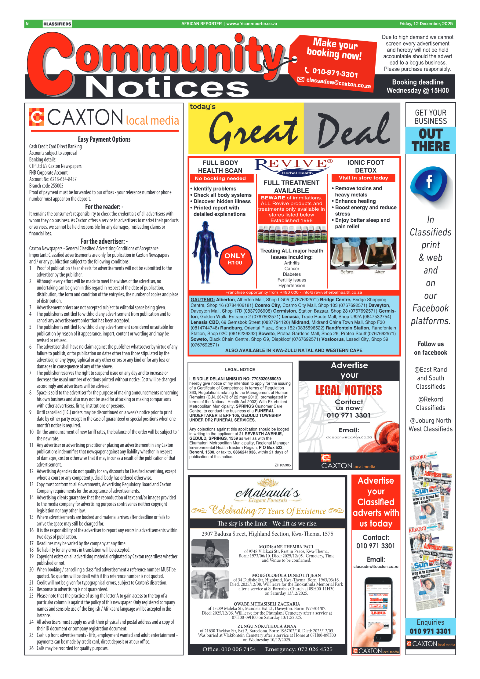 African Reporter 12 December 2025 page 8